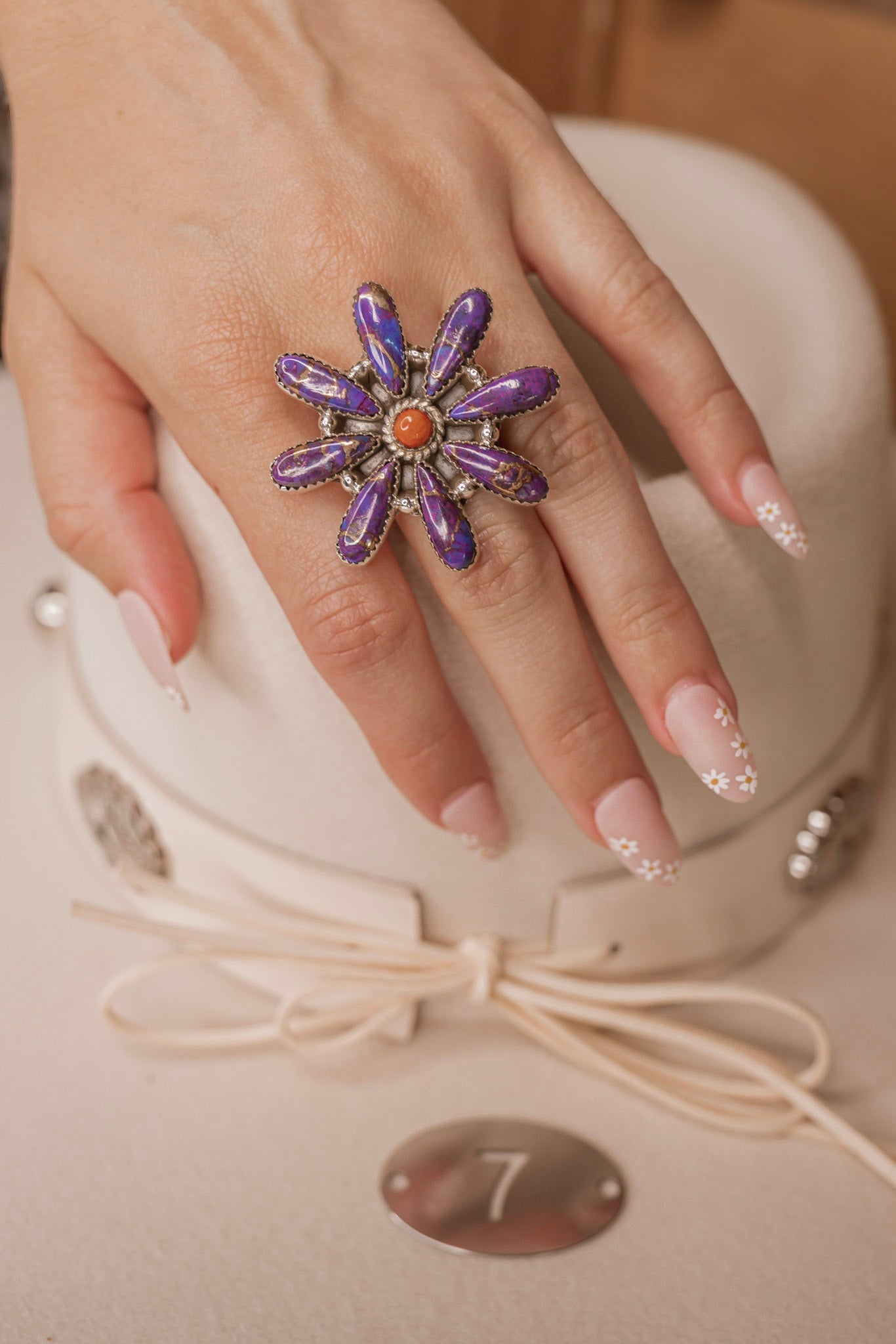 Wild Flower Stone Rings-Rings-Krush Kandy, Women's Online Fashion Boutique Located in Phoenix, Arizona (Scottsdale Area)