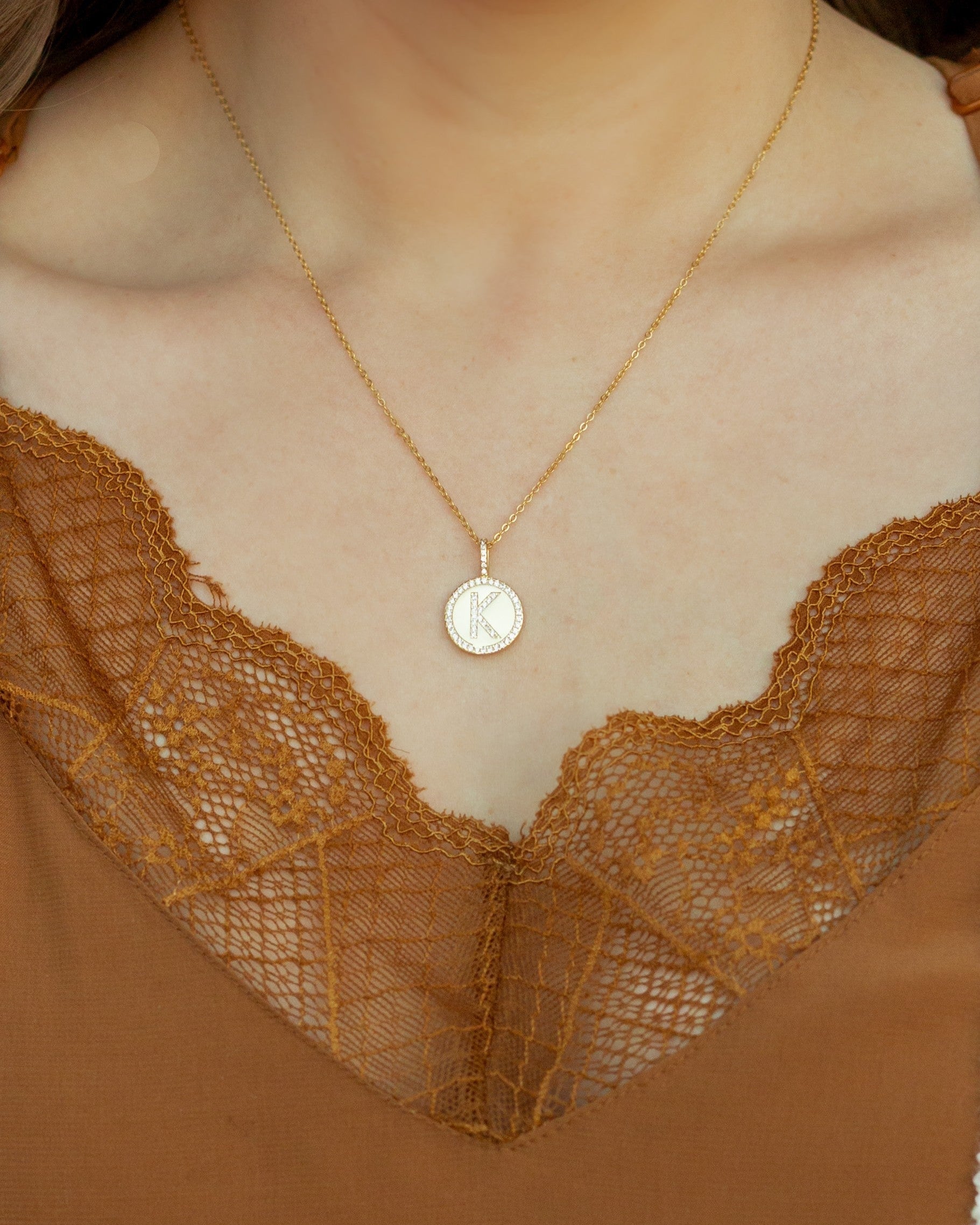 Say My Name Initial CZ Sterling Silver Necklace | IN STOCK!-Necklaces-Krush Kandy, Women's Online Fashion Boutique Located in Phoenix, Arizona (Scottsdale Area)