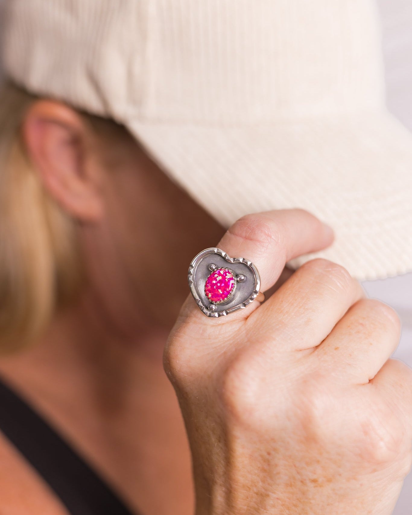 Little Heart Single Stone Ring-Ring Sizers-Krush Kandy, Women's Online Fashion Boutique Located in Phoenix, Arizona (Scottsdale Area)