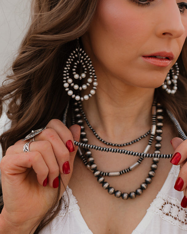 5mm Saucer Desert Pearl Necklaces-Chain Necklaces-Krush Kandy, Women's Online Fashion Boutique Located in Phoenix, Arizona (Scottsdale Area)