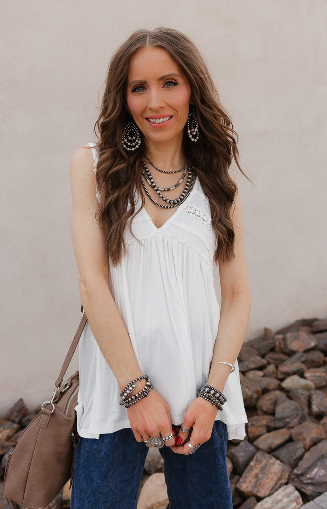 8mm Desert Pearl Necklaces-Necklaces-Krush Kandy, Women's Online Fashion Boutique Located in Phoenix, Arizona (Scottsdale Area)