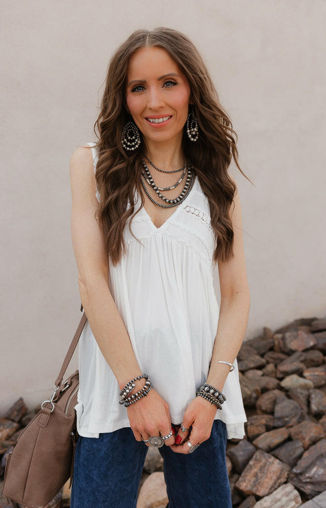 8mm Desert Pearl Necklaces-Necklaces-Krush Kandy, Women's Online Fashion Boutique Located in Phoenix, Arizona (Scottsdale Area)