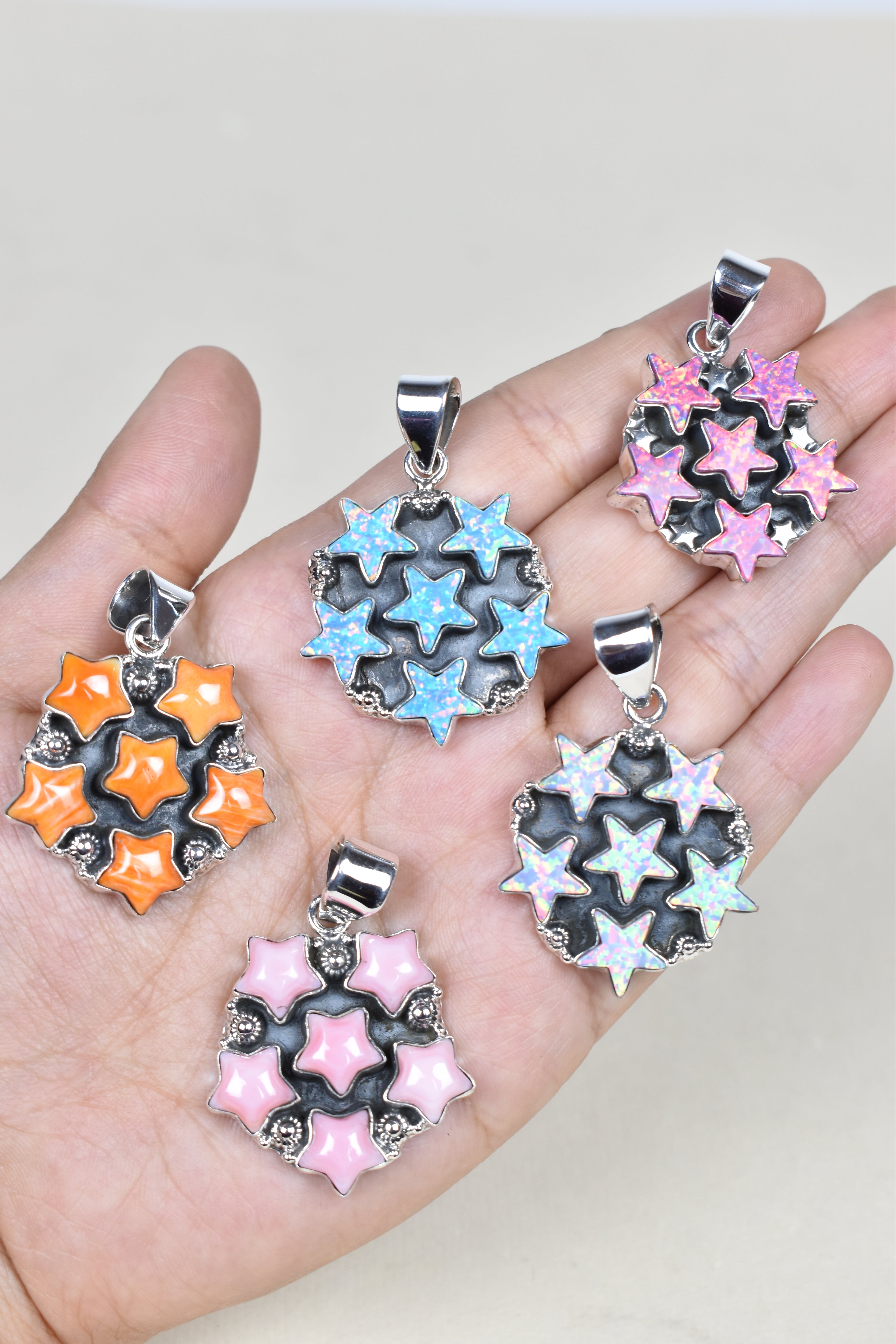 5 Star General Sterling Silver Pendant-Pendant Necklaces-Krush Kandy, Women's Online Fashion Boutique Located in Phoenix, Arizona (Scottsdale Area)