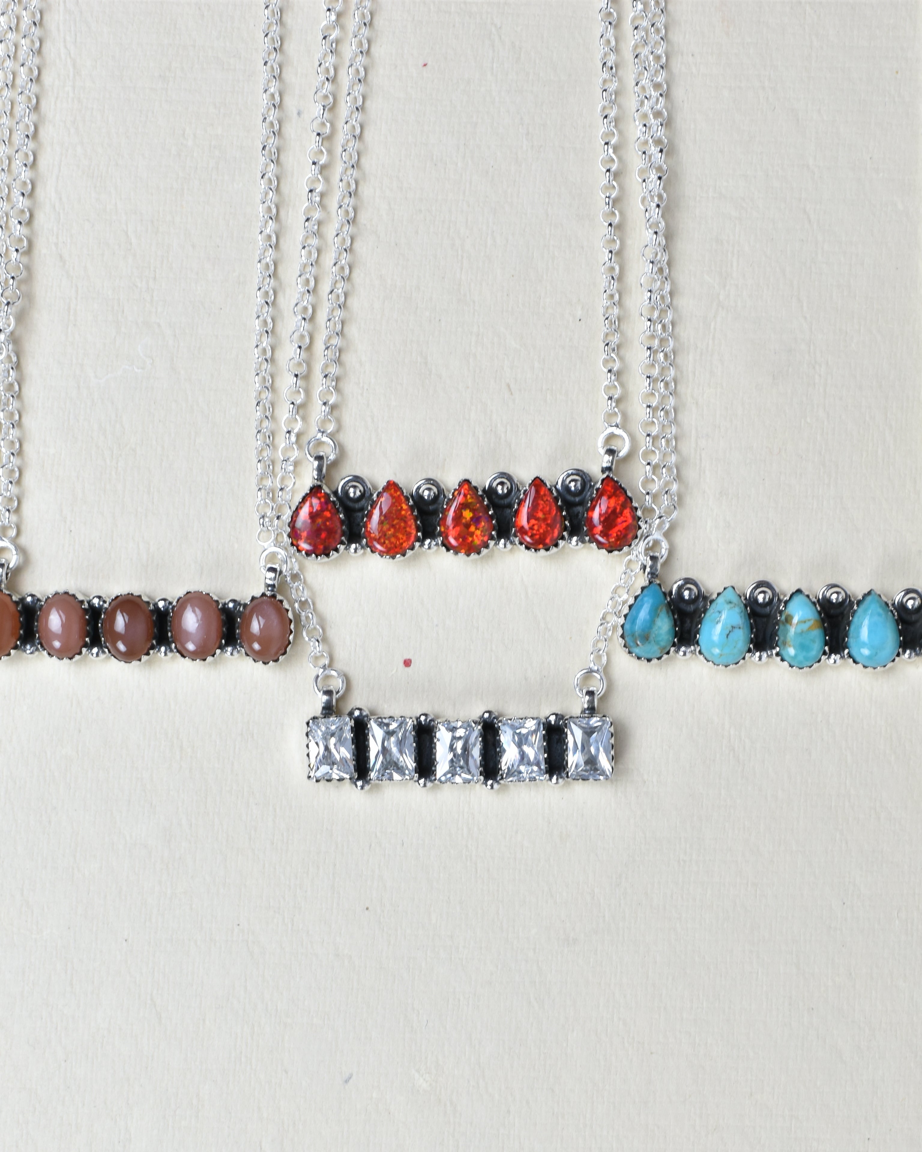 Quintabulous Sterling Silver Necklace-Bar Necklaces-Krush Kandy, Women's Online Fashion Boutique Located in Phoenix, Arizona (Scottsdale Area)