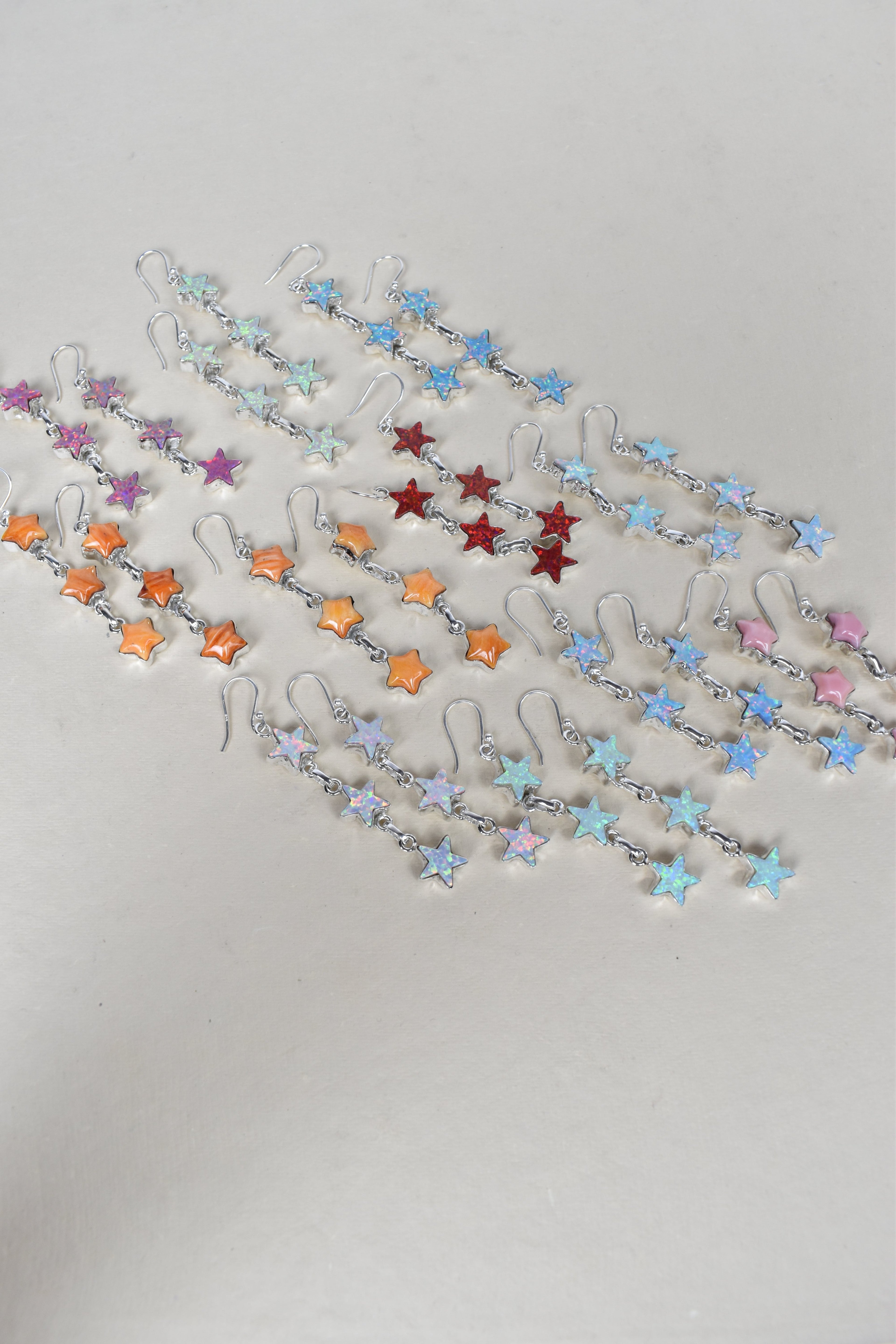 3 Star General Sterling Silver Earrings-Drop Earrings-Krush Kandy, Women's Online Fashion Boutique Located in Phoenix, Arizona (Scottsdale Area)