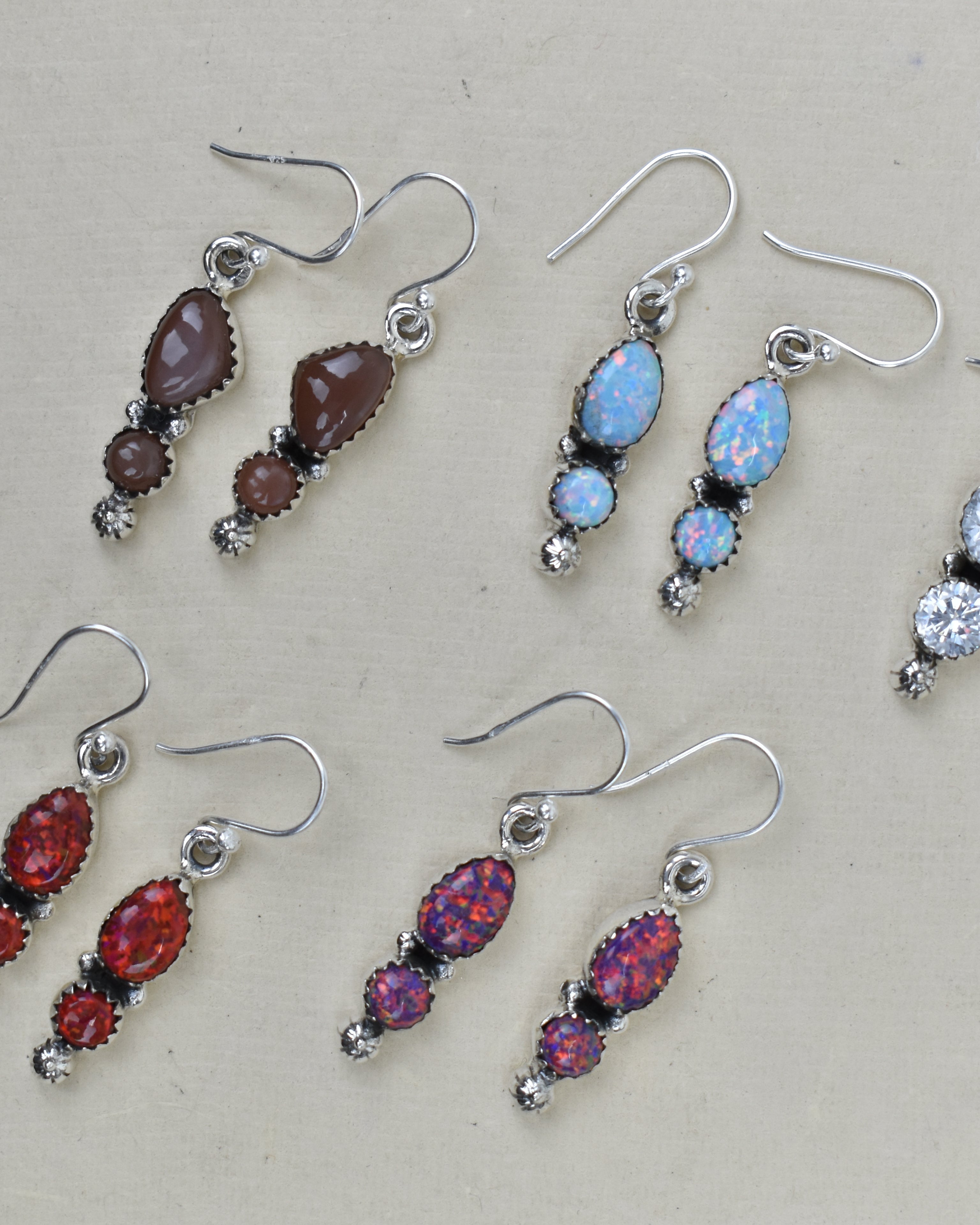 Anti Up Sterling Silver Earrings-Drop Earrings-Krush Kandy, Women's Online Fashion Boutique Located in Phoenix, Arizona (Scottsdale Area)