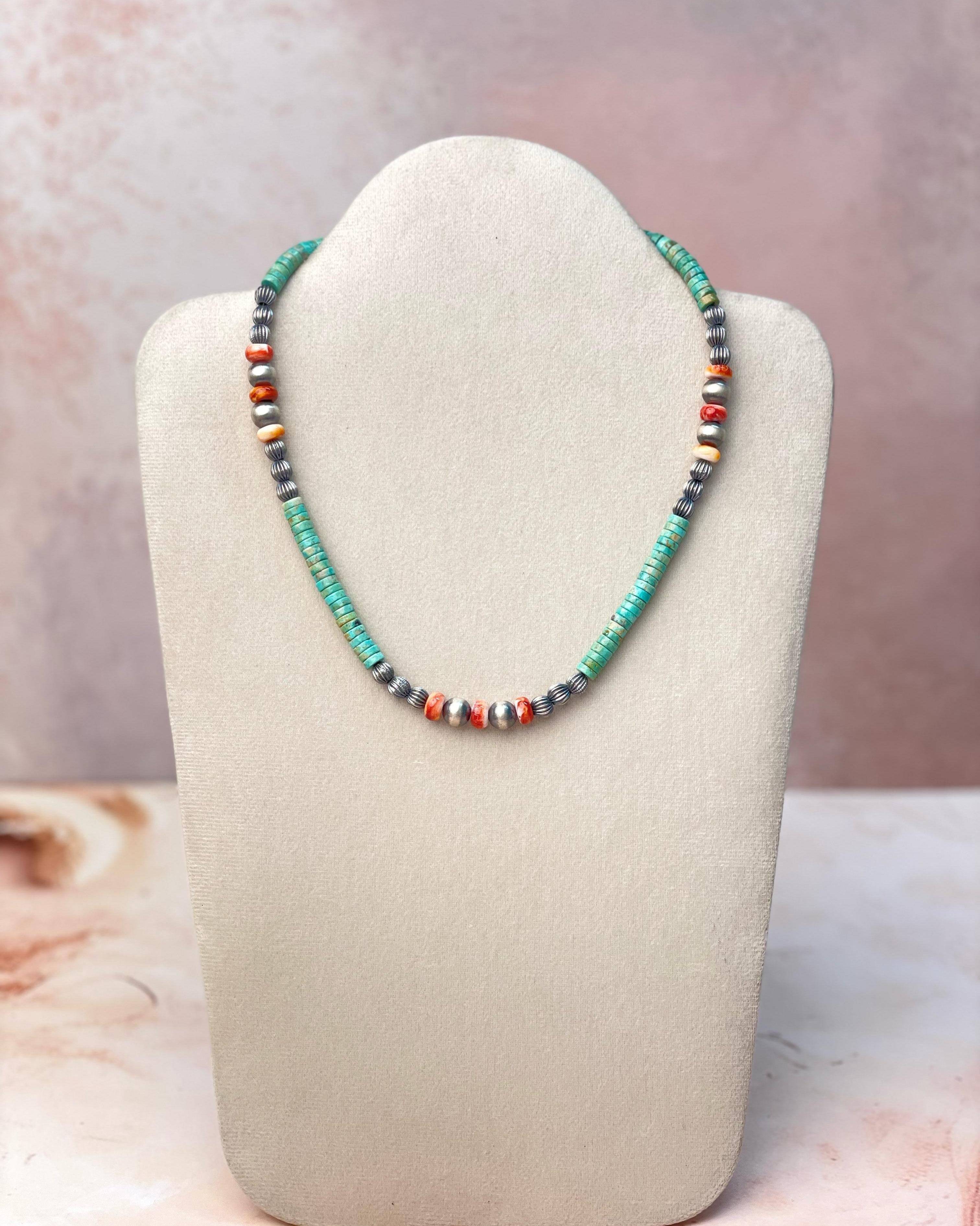 Tropical Stone Slab Desert Pearl Necklace-Necklaces-Krush Kandy, Women's Online Fashion Boutique Located in Phoenix, Arizona (Scottsdale Area)