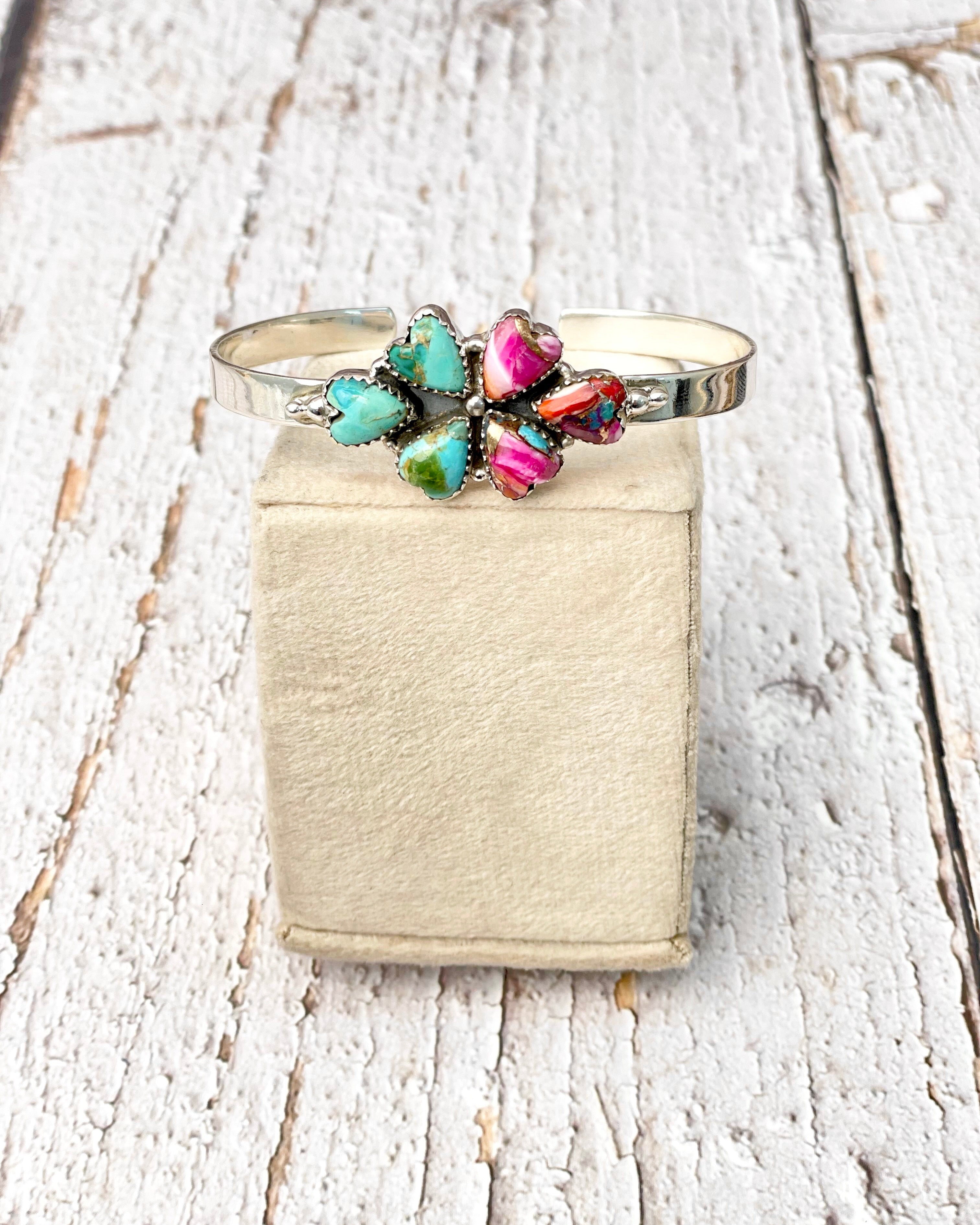 Desert Dreams Stone Cluster Cuffs-Bracelets-Krush Kandy, Women's Online Fashion Boutique Located in Phoenix, Arizona (Scottsdale Area)