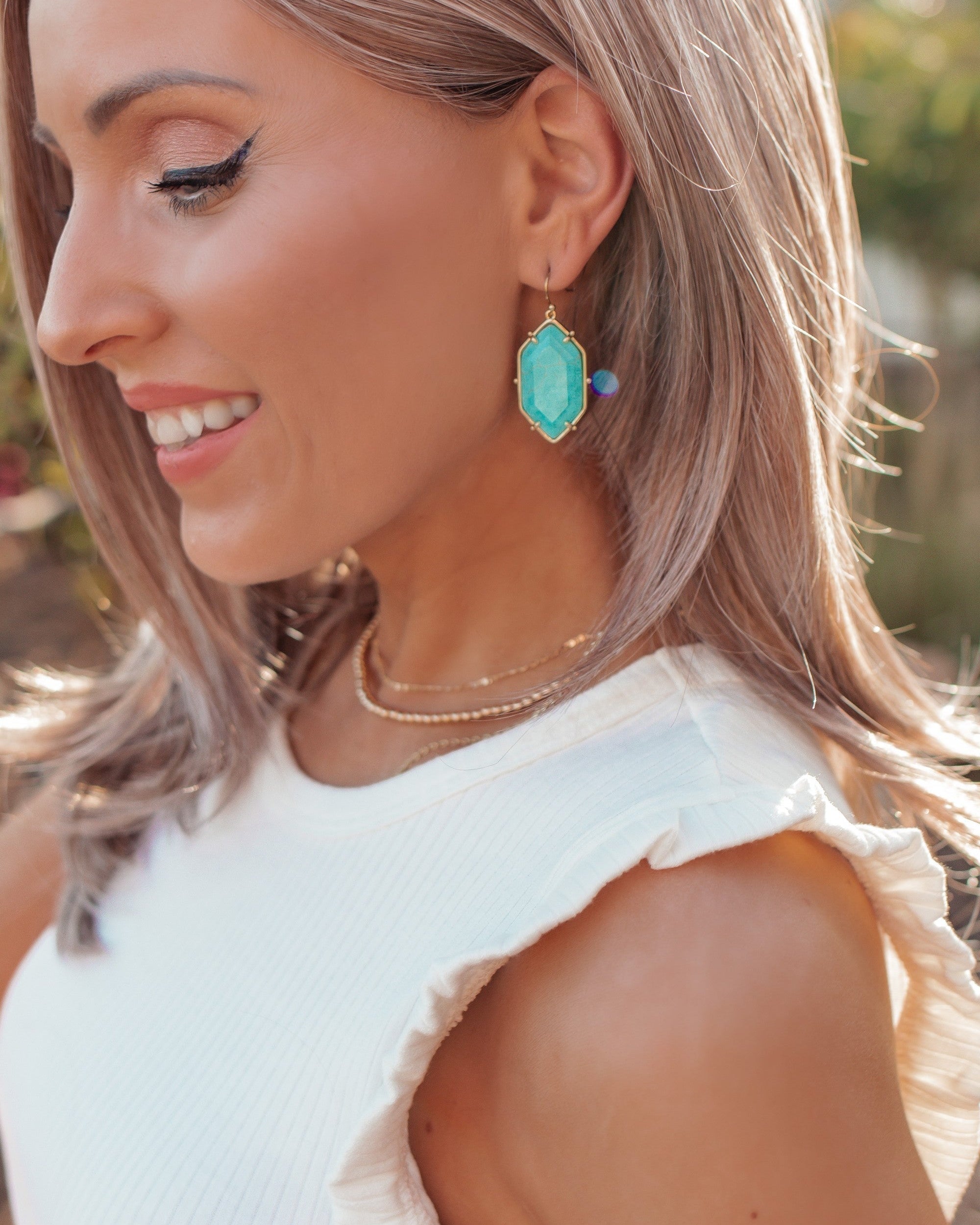The Samaiya Stone Earrings-Drop Earrings-Krush Kandy, Women's Online Fashion Boutique Located in Phoenix, Arizona (Scottsdale Area)