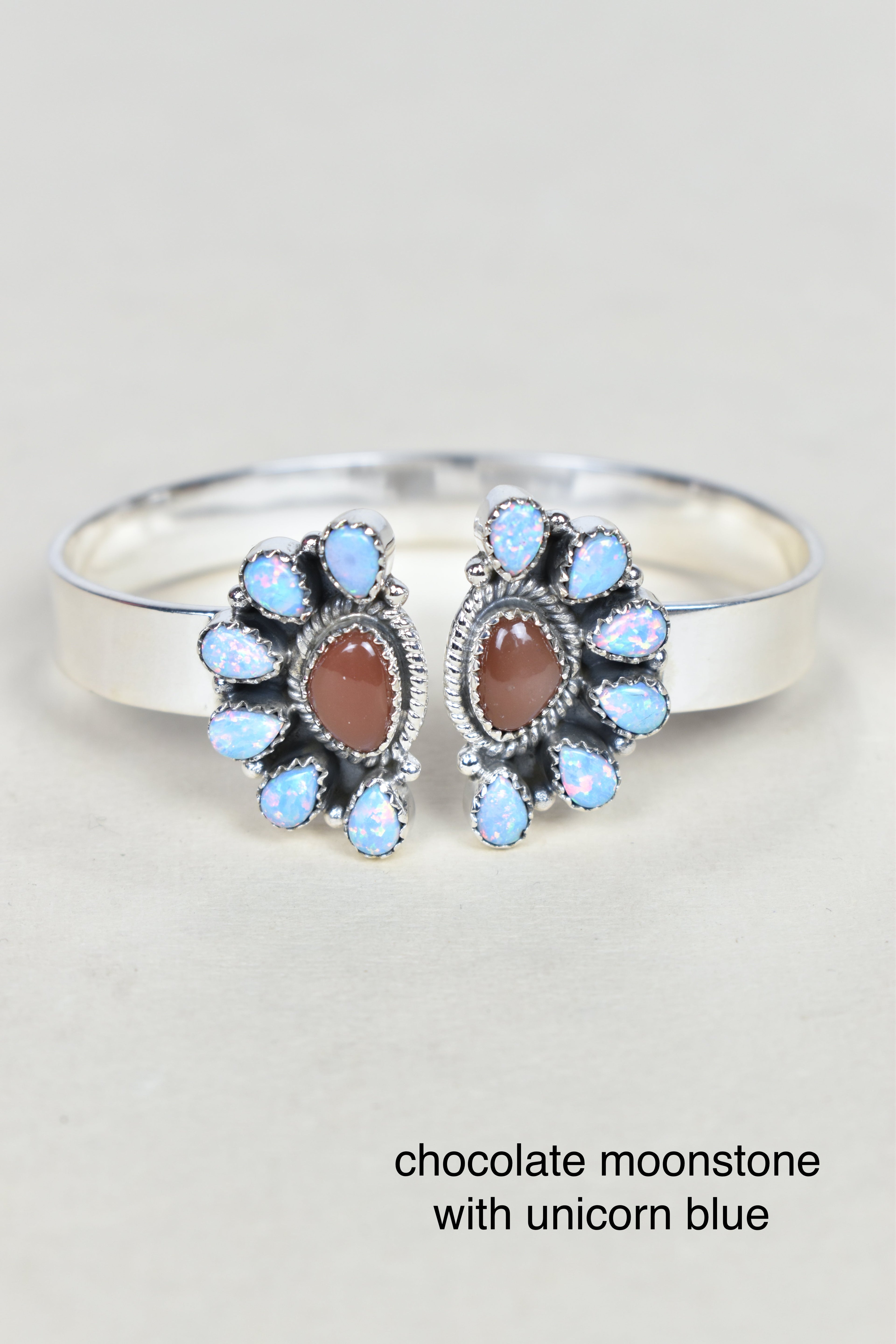 Mirrored Moonstone Cuff-Cuffs-Krush Kandy, Women's Online Fashion Boutique Located in Phoenix, Arizona (Scottsdale Area)