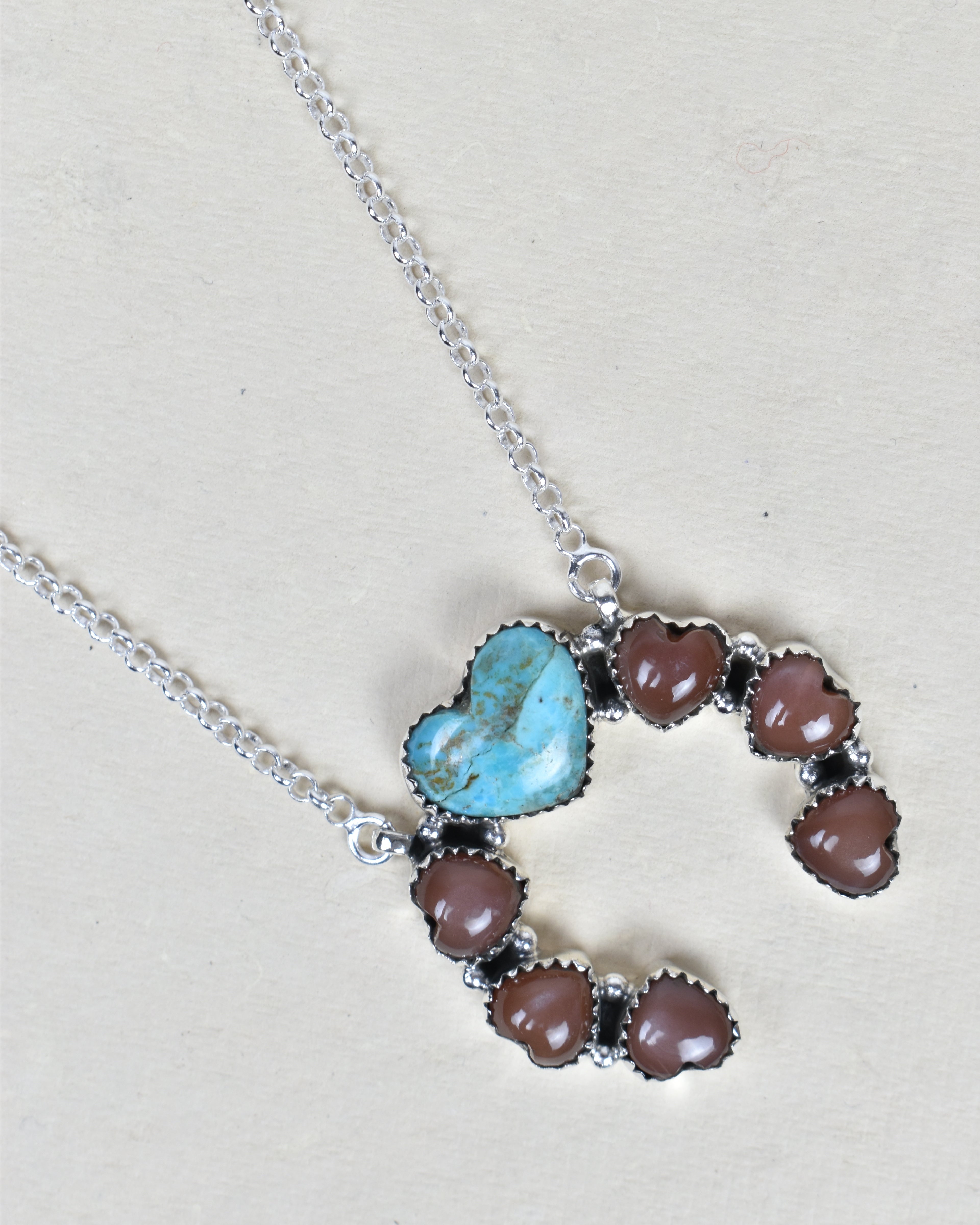Sterling Silver Lucky Heart Necklace-Chain Necklaces-Krush Kandy, Women's Online Fashion Boutique Located in Phoenix, Arizona (Scottsdale Area)