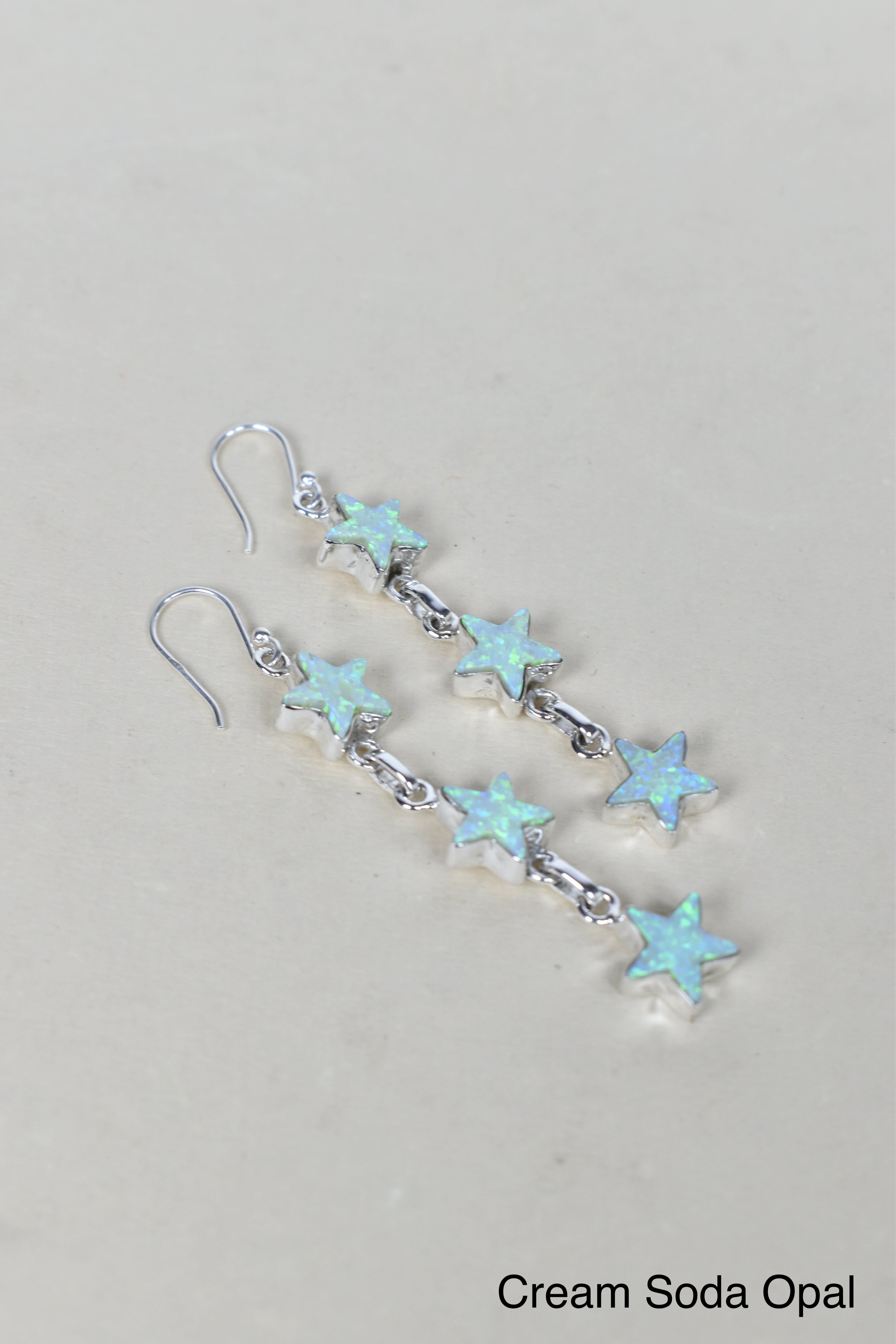 3 Star General Sterling Silver Earrings-Drop Earrings-Krush Kandy, Women's Online Fashion Boutique Located in Phoenix, Arizona (Scottsdale Area)