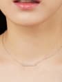 Sterling Silver One Row Necklace-Necklaces-Krush Kandy, Women's Online Fashion Boutique Located in Phoenix, Arizona (Scottsdale Area)