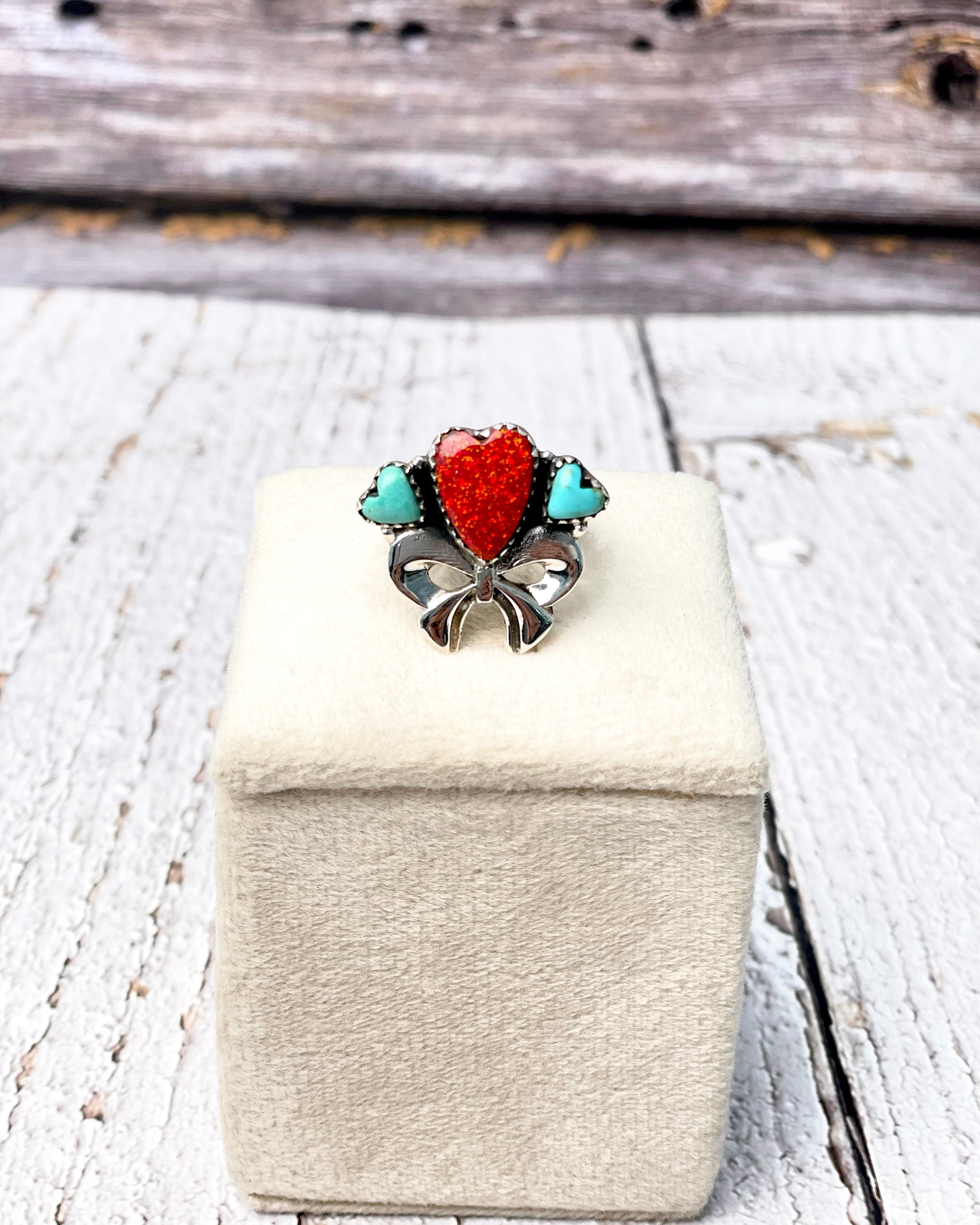 Delicate Heart Bow Bliss Ring-Ring Sizers-Krush Kandy, Women's Online Fashion Boutique Located in Phoenix, Arizona (Scottsdale Area)