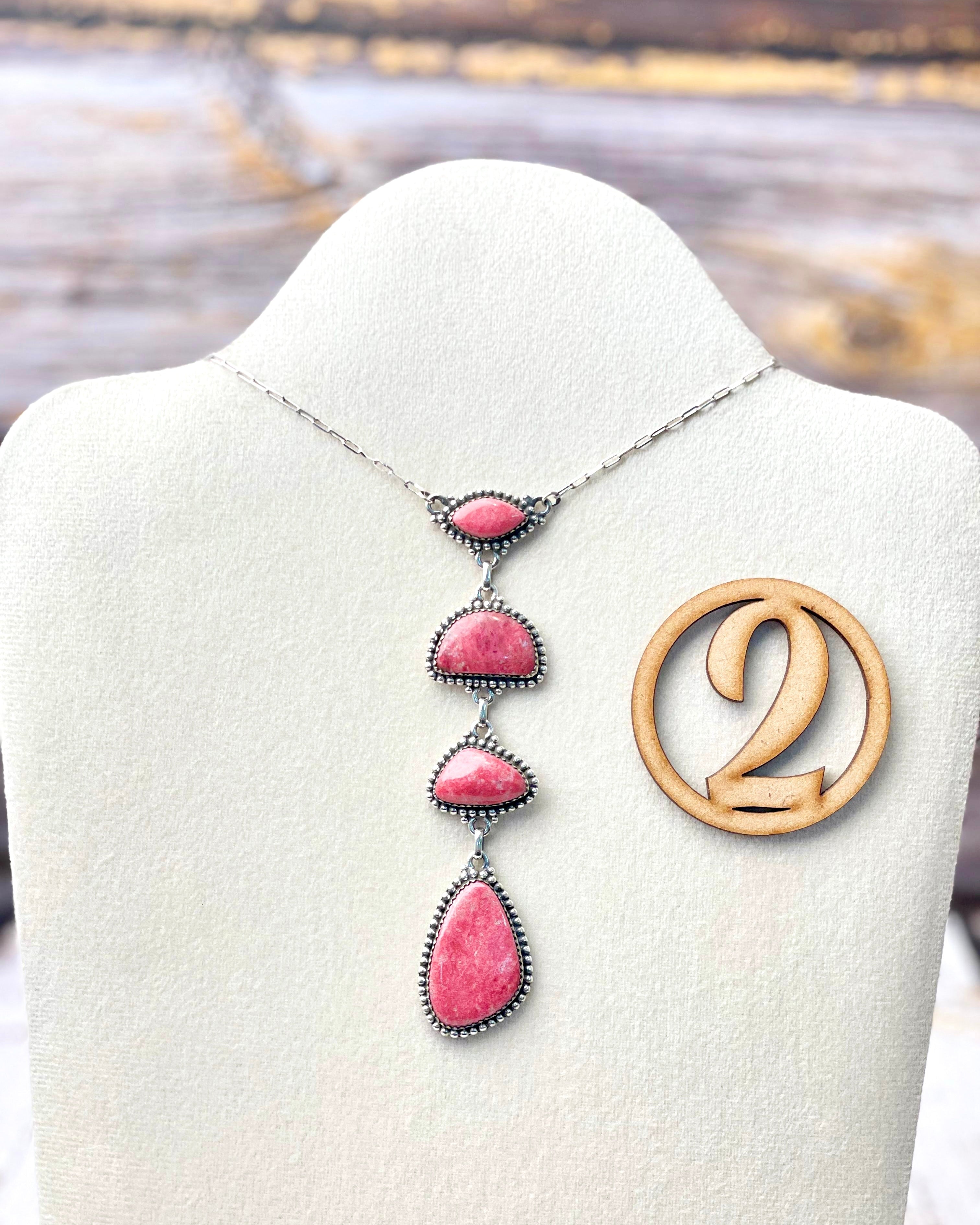 Thulite Slab Cluster Necklaces-Necklaces-Krush Kandy, Women's Online Fashion Boutique Located in Phoenix, Arizona (Scottsdale Area)