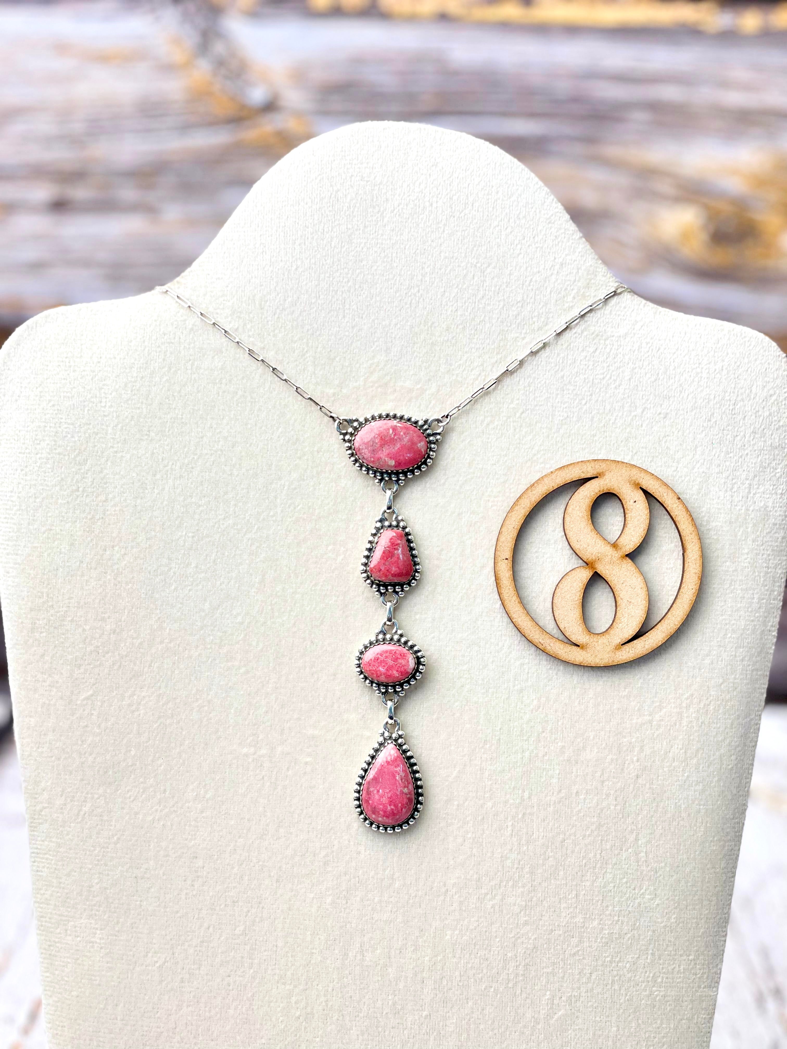 Thulite Slab Cluster Necklaces-Necklaces-Krush Kandy, Women's Online Fashion Boutique Located in Phoenix, Arizona (Scottsdale Area)