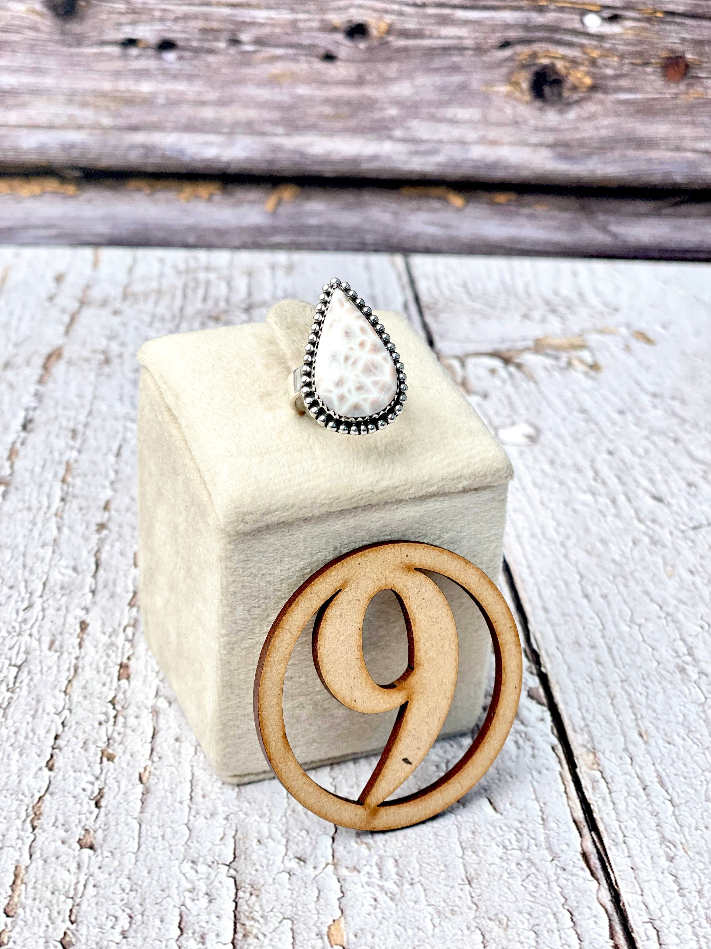 One Of A Kind Pink Larimar Slab Rings-Ring Sizers-Krush Kandy, Women's Online Fashion Boutique Located in Phoenix, Arizona (Scottsdale Area)