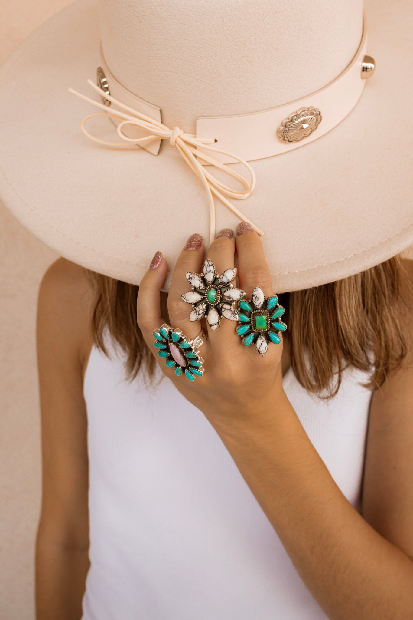 One Of A Kind Turquoise Rings-Rings-Krush Kandy, Women's Online Fashion Boutique Located in Phoenix, Arizona (Scottsdale Area)
