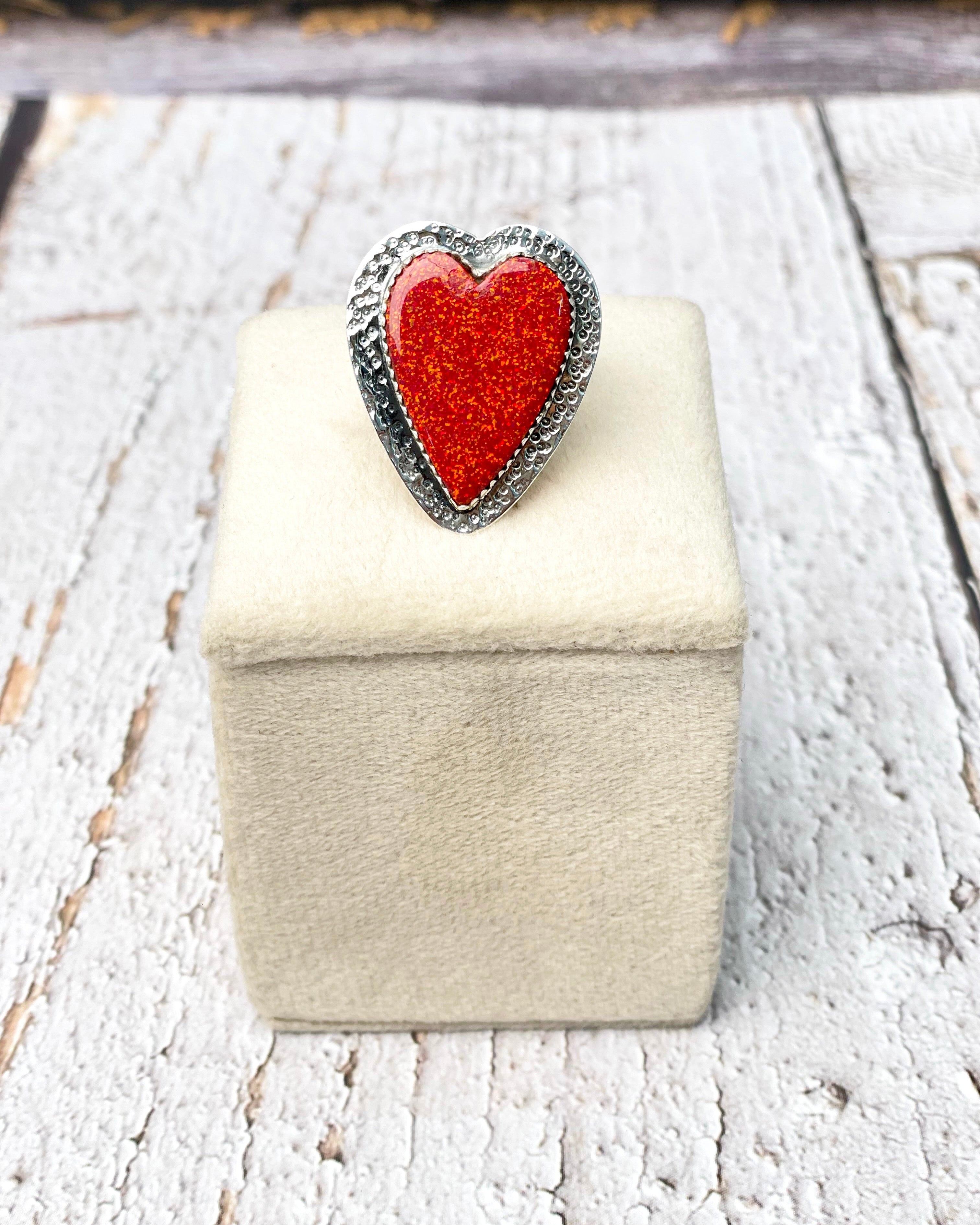 Love Of My Life Heart Ring-Rings-Krush Kandy, Women's Online Fashion Boutique Located in Phoenix, Arizona (Scottsdale Area)