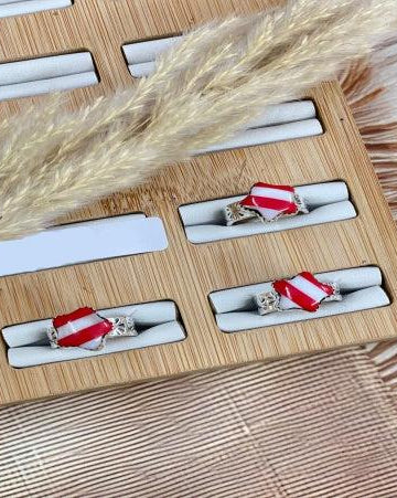 Star Stripe Stamped Ring-Ring Sizers-Krush Kandy, Women's Online Fashion Boutique Located in Phoenix, Arizona (Scottsdale Area)
