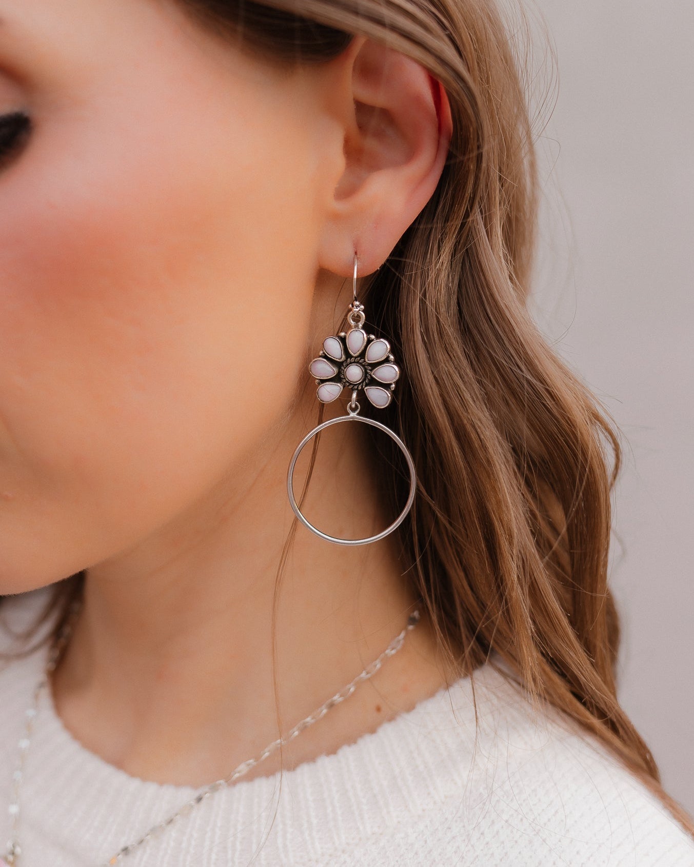 Kristyn's Blossom Hoop Earrings | MADE TO ORDER-Hoop Earrings-Krush Kandy, Women's Online Fashion Boutique Located in Phoenix, Arizona (Scottsdale Area)