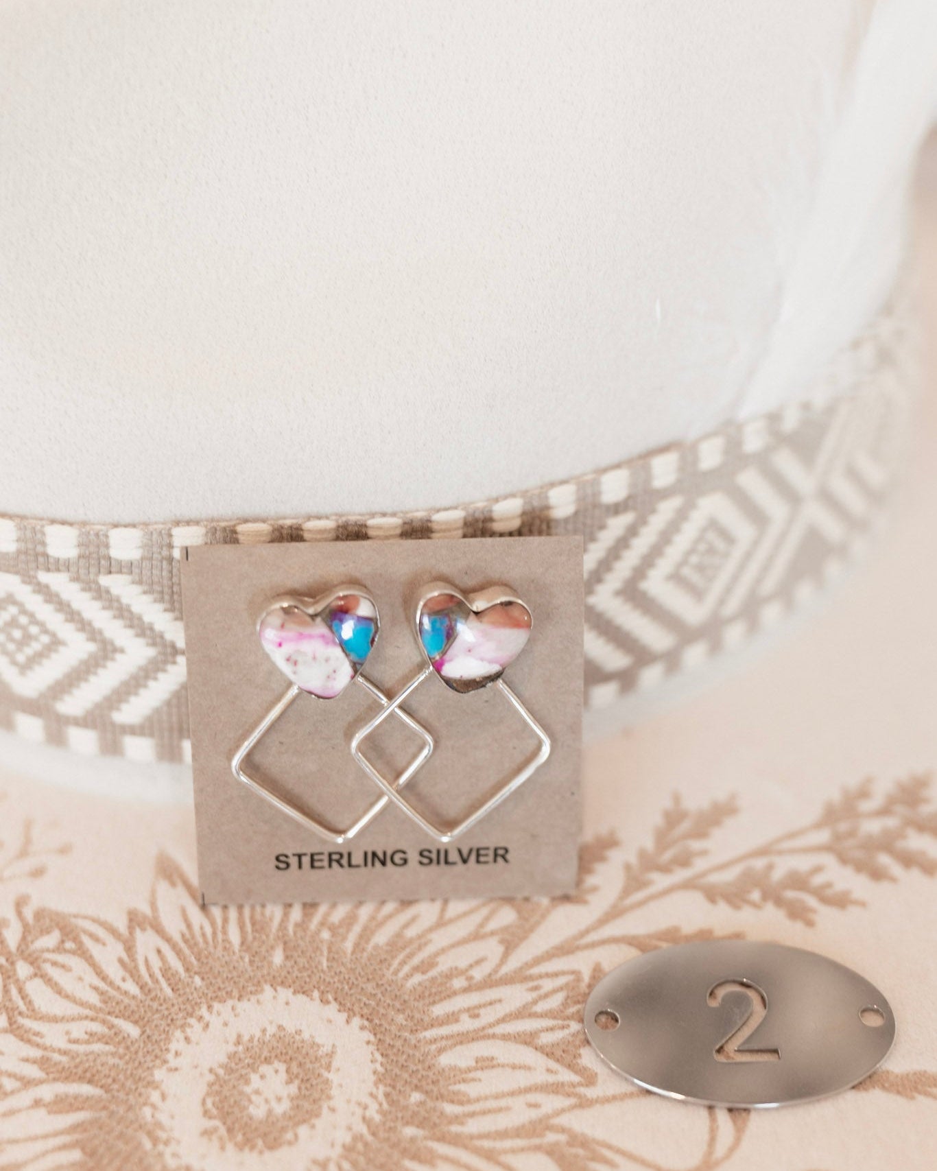 Stand Out Geometric Stone Earrings-Earrings-Krush Kandy, Women's Online Fashion Boutique Located in Phoenix, Arizona (Scottsdale Area)