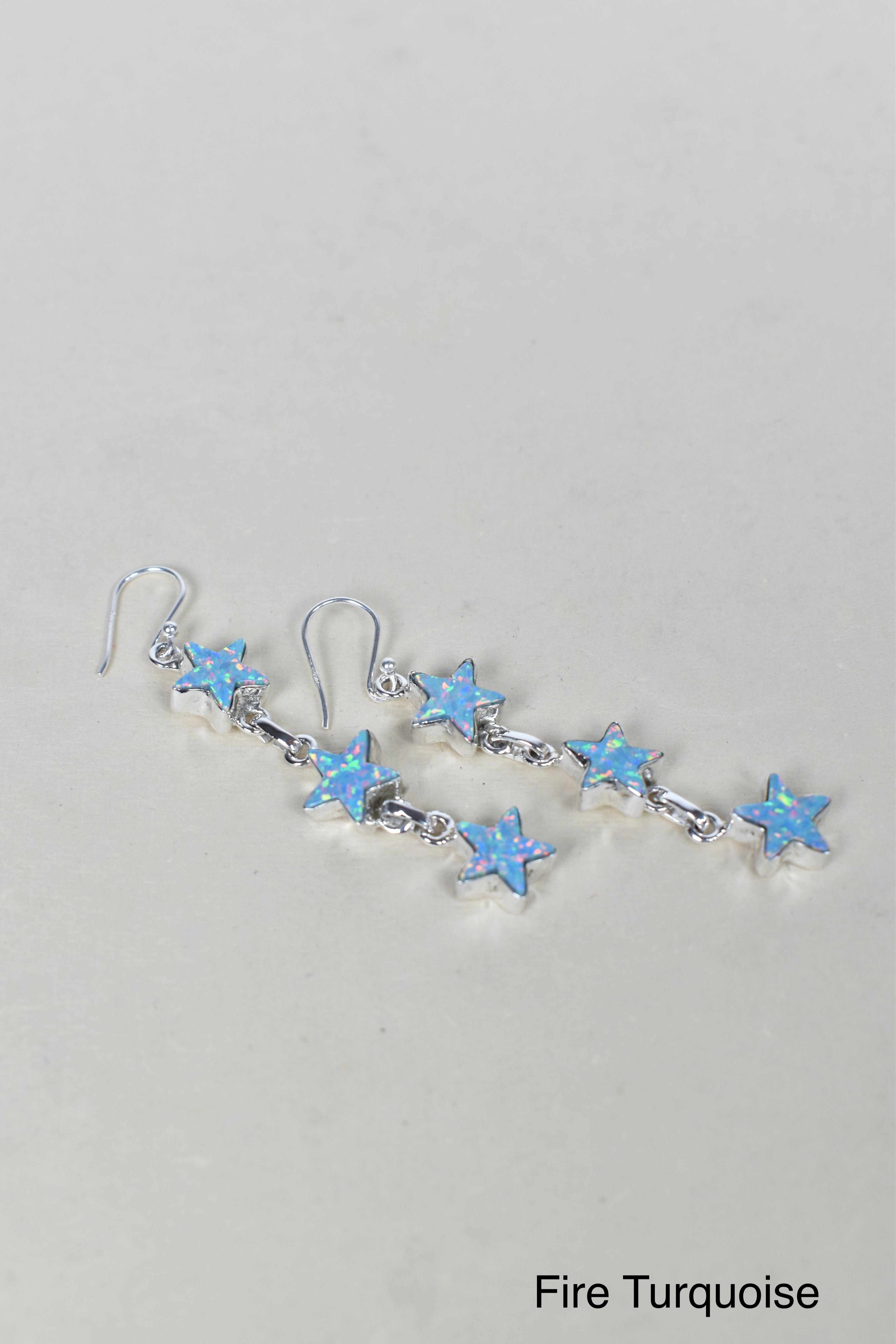 3 Star General Sterling Silver Earrings-Drop Earrings-Krush Kandy, Women's Online Fashion Boutique Located in Phoenix, Arizona (Scottsdale Area)