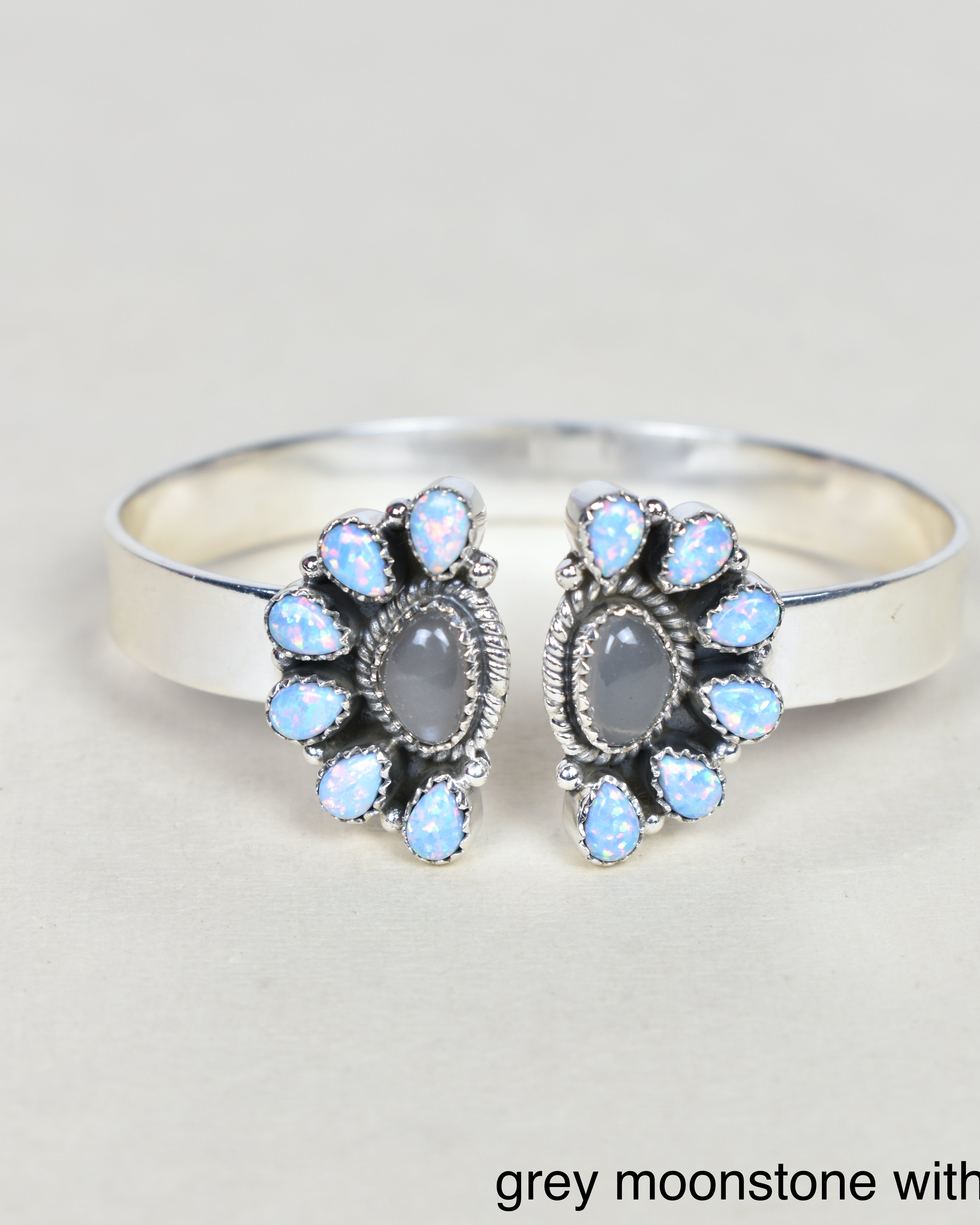 Mirrored Moonstone Cuff-Cuffs-Krush Kandy, Women's Online Fashion Boutique Located in Phoenix, Arizona (Scottsdale Area)