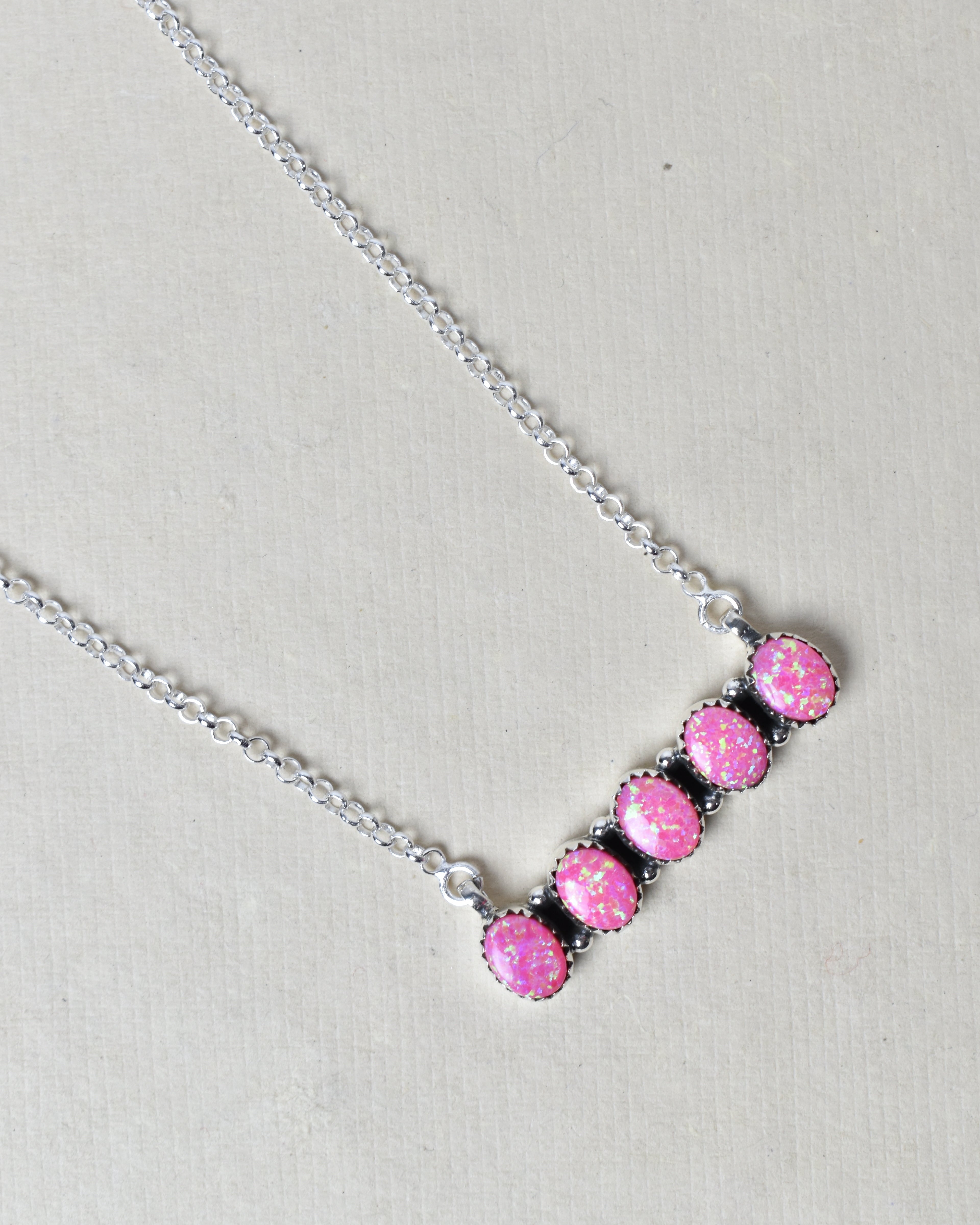 Quintabulous Sterling Silver Necklace-Bar Necklaces-Krush Kandy, Women's Online Fashion Boutique Located in Phoenix, Arizona (Scottsdale Area)