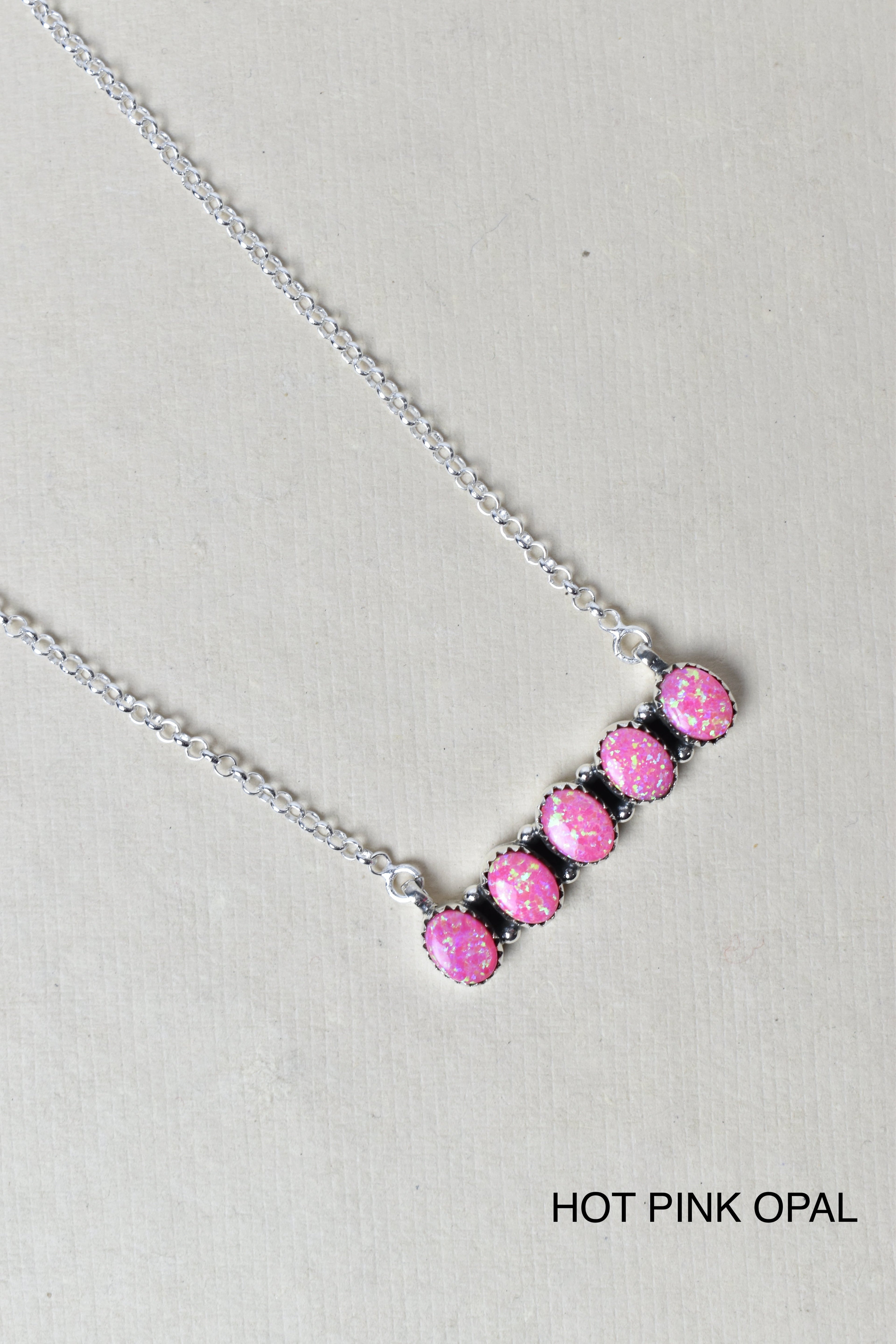 Quintabulous Sterling Silver Necklace-Bar Necklaces-Krush Kandy, Women's Online Fashion Boutique Located in Phoenix, Arizona (Scottsdale Area)