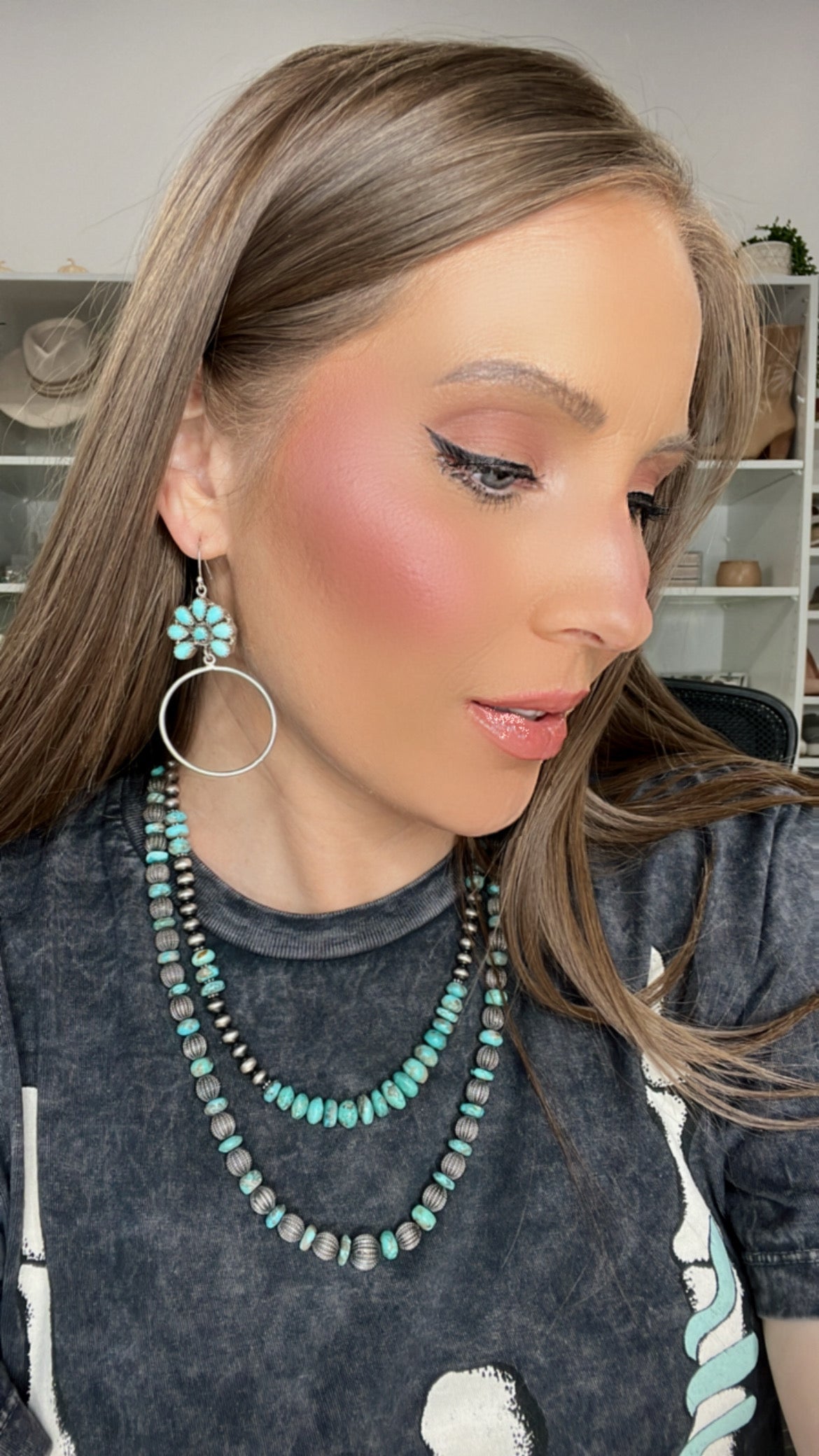 Kristyn's Blossom Hoop Earrings | MADE TO ORDER-Hoop Earrings-Krush Kandy, Women's Online Fashion Boutique Located in Phoenix, Arizona (Scottsdale Area)