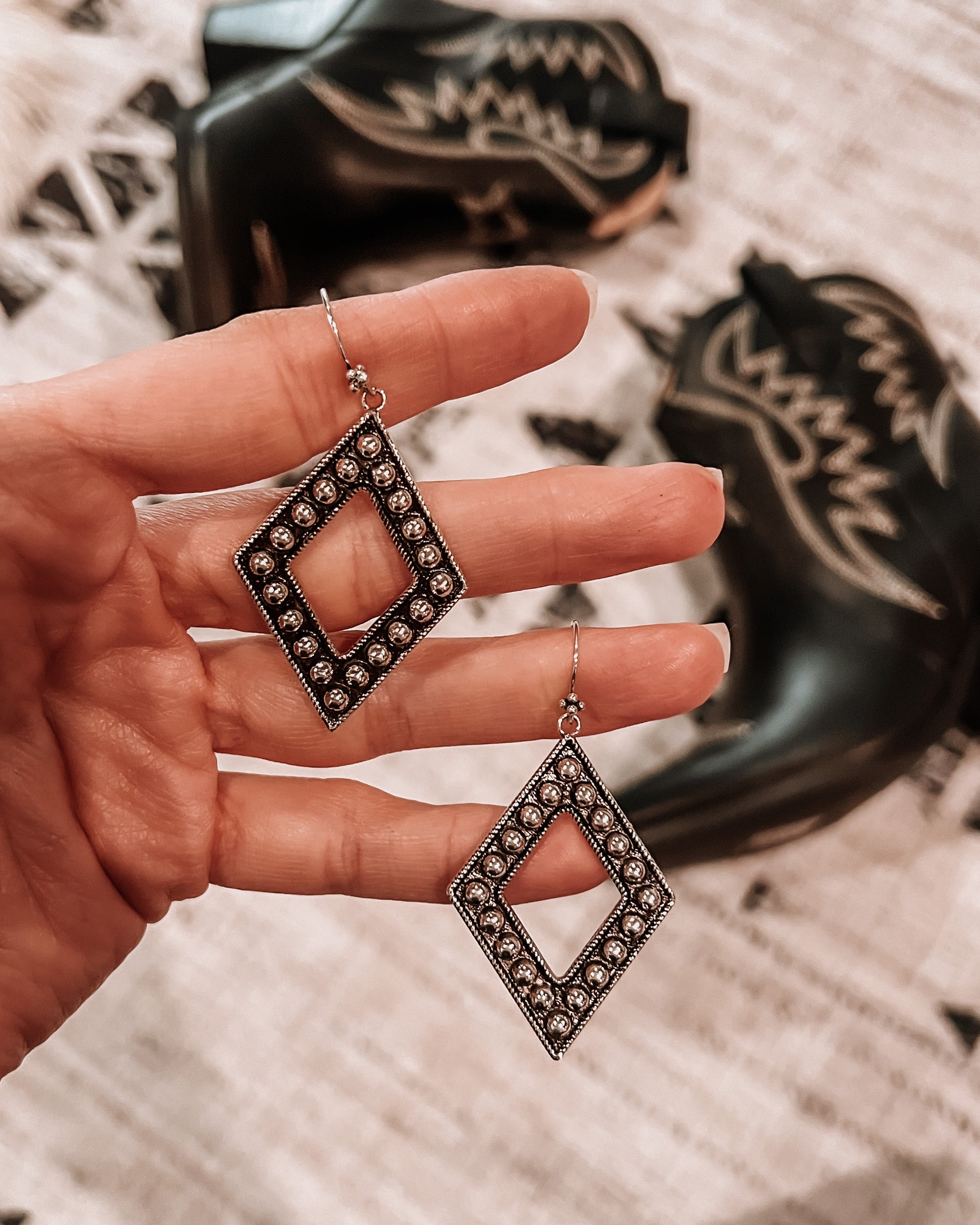 Sterling Silver Diamond Ball Earrings | PREORDER NOW OPEN!-Drop Earrings-Krush Kandy, Women's Online Fashion Boutique Located in Phoenix, Arizona (Scottsdale Area)