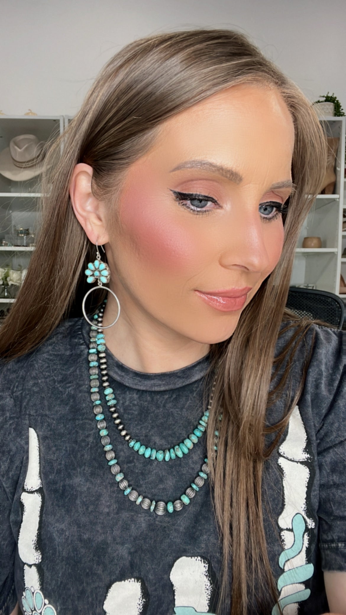 Kristyn's Blossom Hoop Earrings | MADE TO ORDER-Hoop Earrings-Krush Kandy, Women's Online Fashion Boutique Located in Phoenix, Arizona (Scottsdale Area)