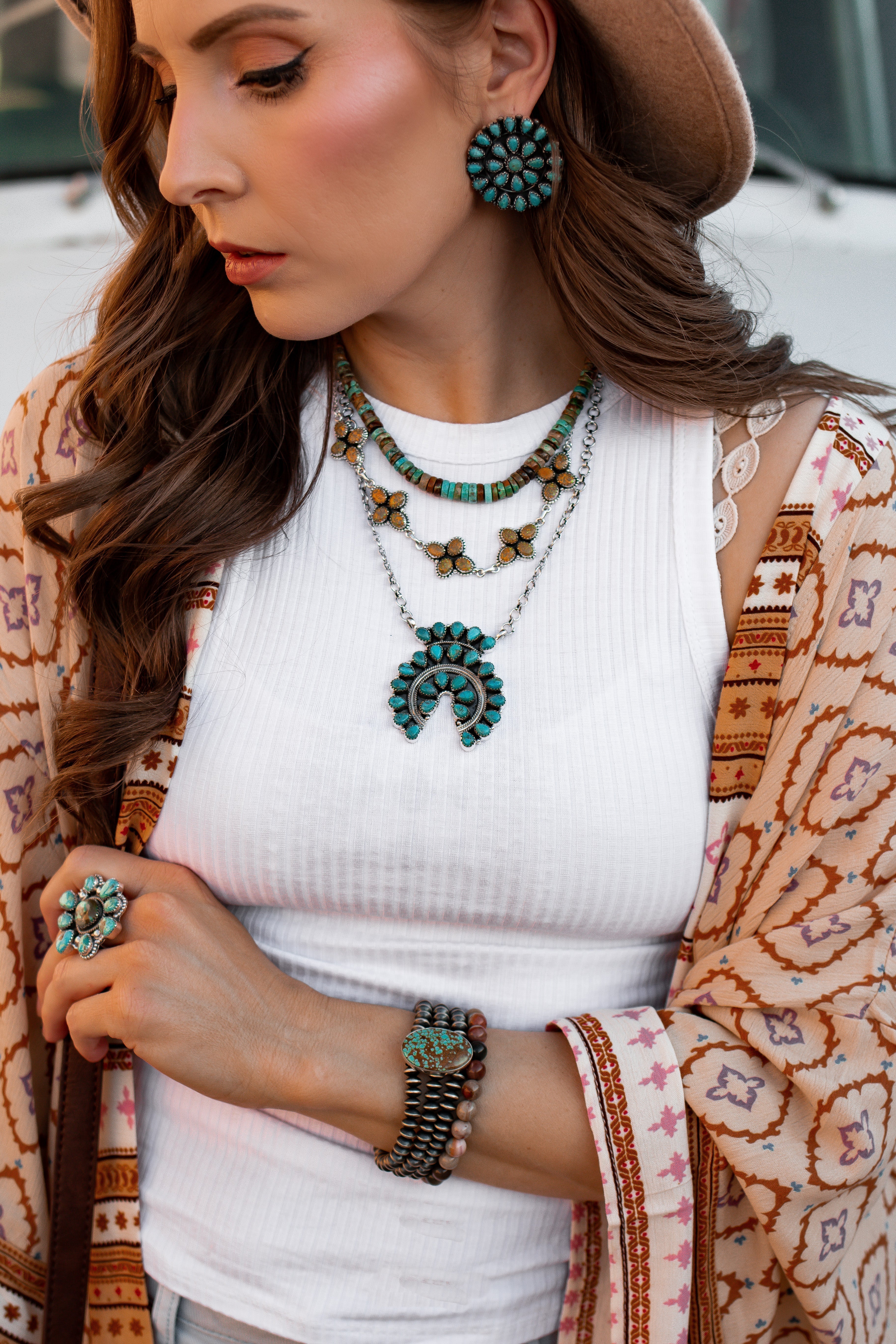 You Complete Me Concho Stud Sterling Silver Earring-Stud Earrings-Krush Kandy, Women's Online Fashion Boutique Located in Phoenix, Arizona (Scottsdale Area)