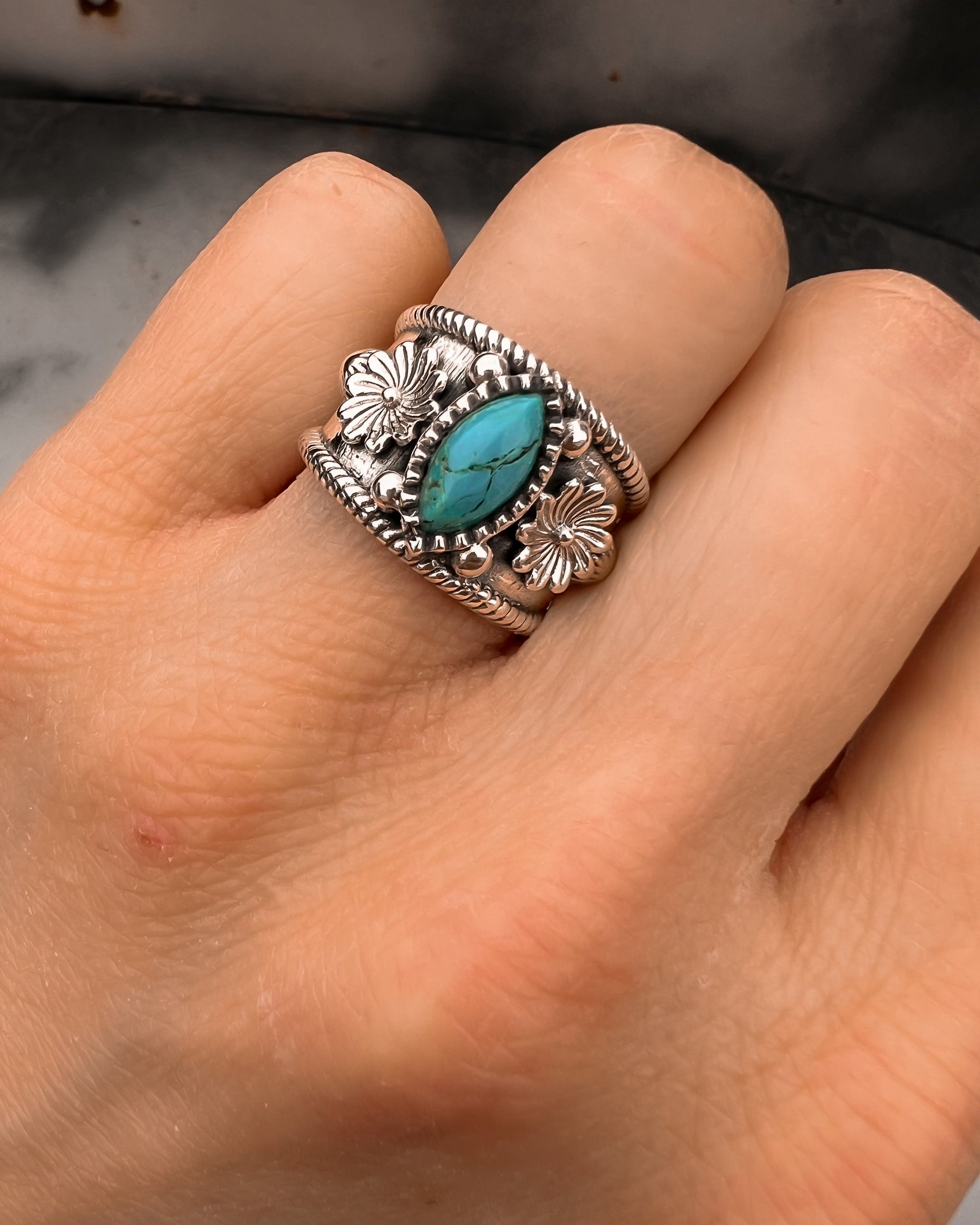 Blooming Boho Sterling Silver Ring MADE TO ORDER-Cluster Rings-Krush Kandy, Women's Online Fashion Boutique Located in Phoenix, Arizona (Scottsdale Area)