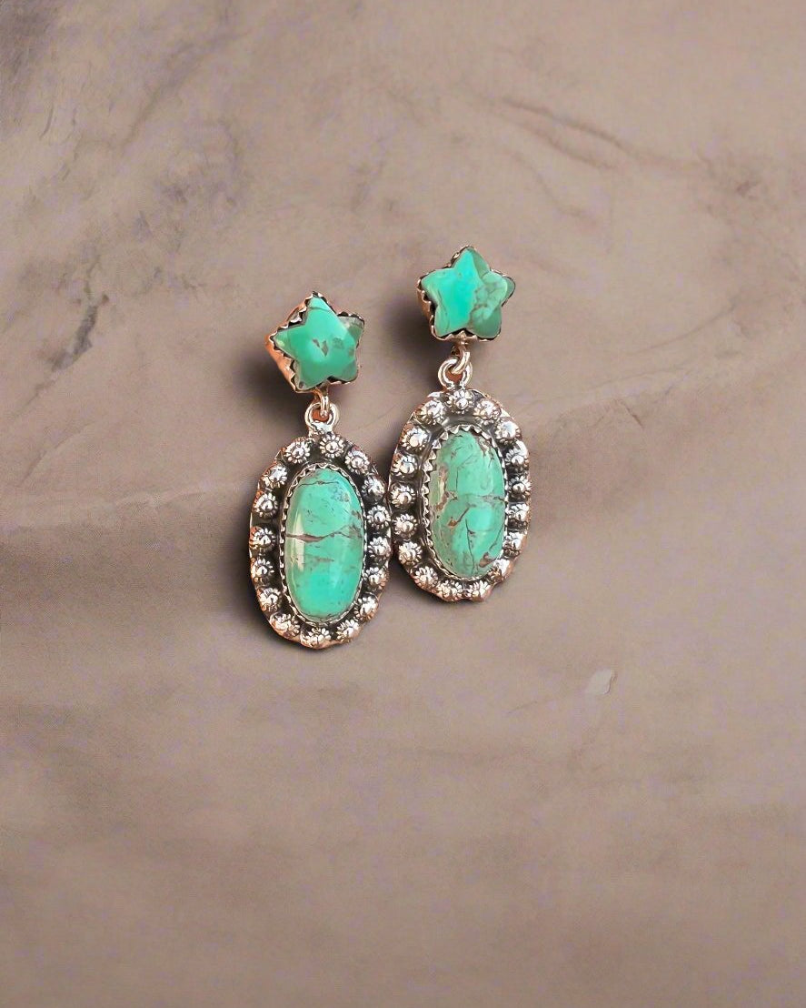 Nothing Compares Star Drop Stone Earrings-Drop Earrings-Krush Kandy, Women's Online Fashion Boutique Located in Phoenix, Arizona (Scottsdale Area)