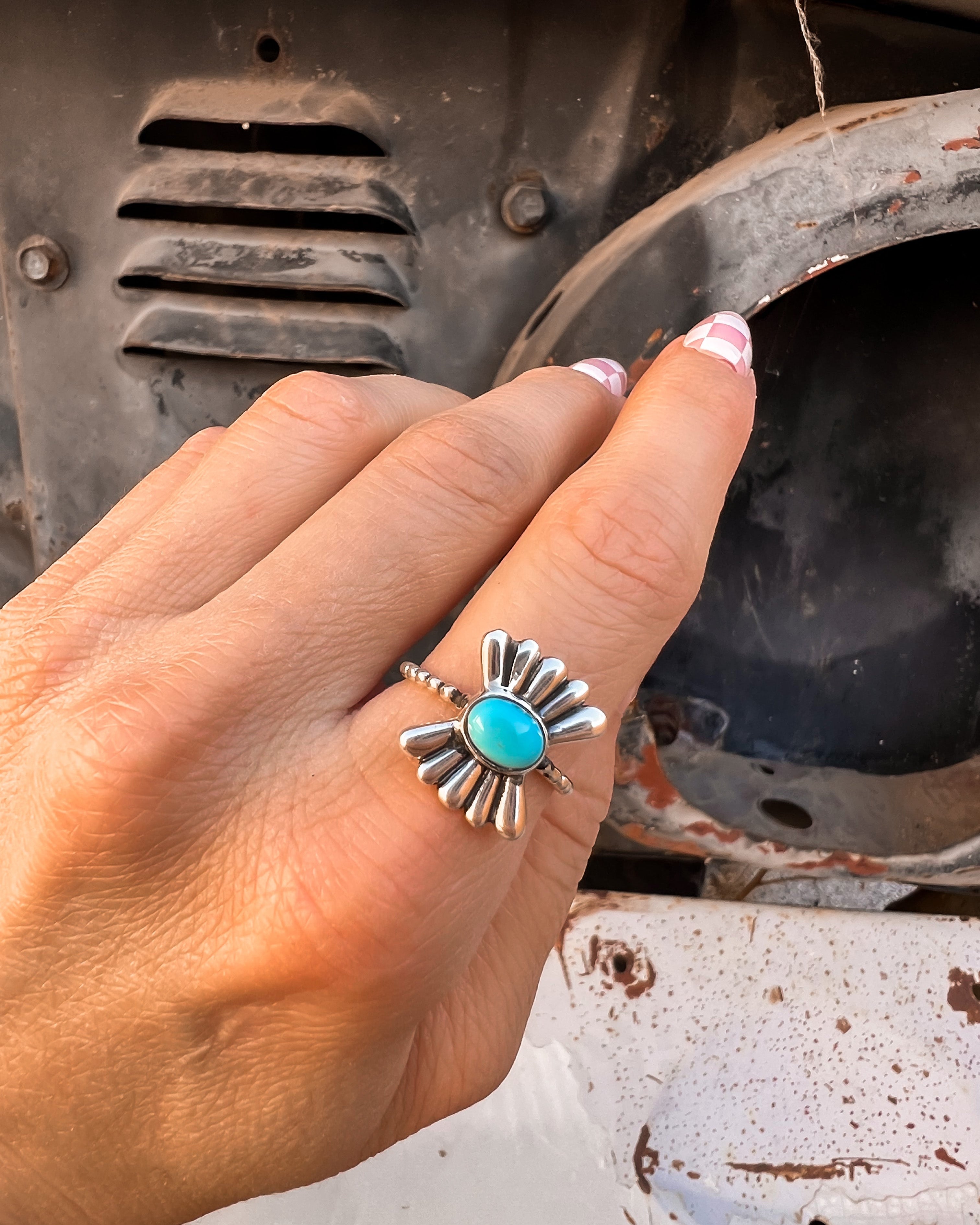 Sun Ring Sterling Silver Ring-Cluster Rings-Krush Kandy, Women's Online Fashion Boutique Located in Phoenix, Arizona (Scottsdale Area)