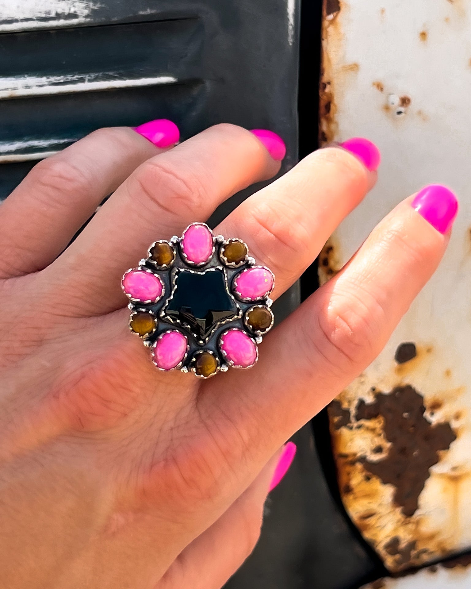 Lynx Star Cluster Ring-Krush Kandy, Women's Online Fashion Boutique Located in Phoenix, Arizona (Scottsdale Area)