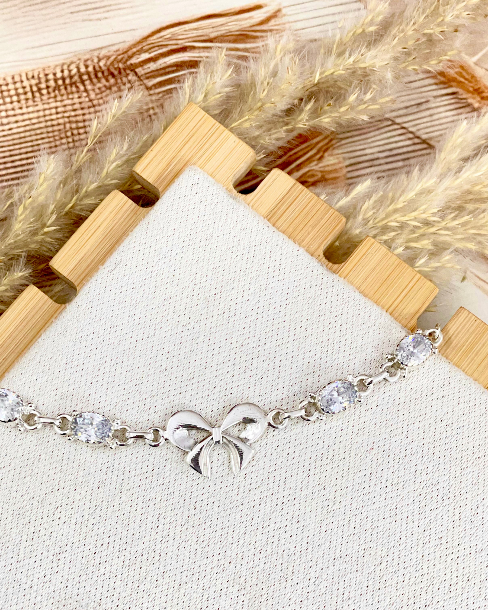 Klassic Kandy Crystal Bow Bracelet-Bracelets-Krush Kandy, Women's Online Fashion Boutique Located in Phoenix, Arizona (Scottsdale Area)