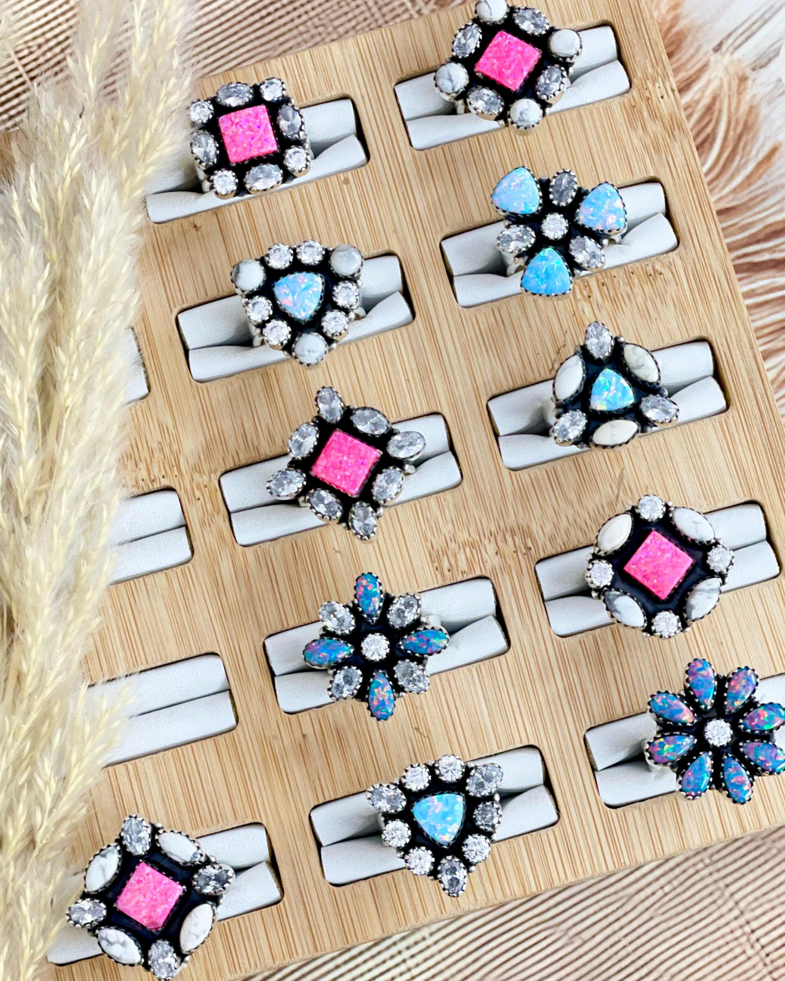 Starlit Harmony Sterling Silver Opal Rings-Ring Sizers-Krush Kandy, Women's Online Fashion Boutique Located in Phoenix, Arizona (Scottsdale Area)