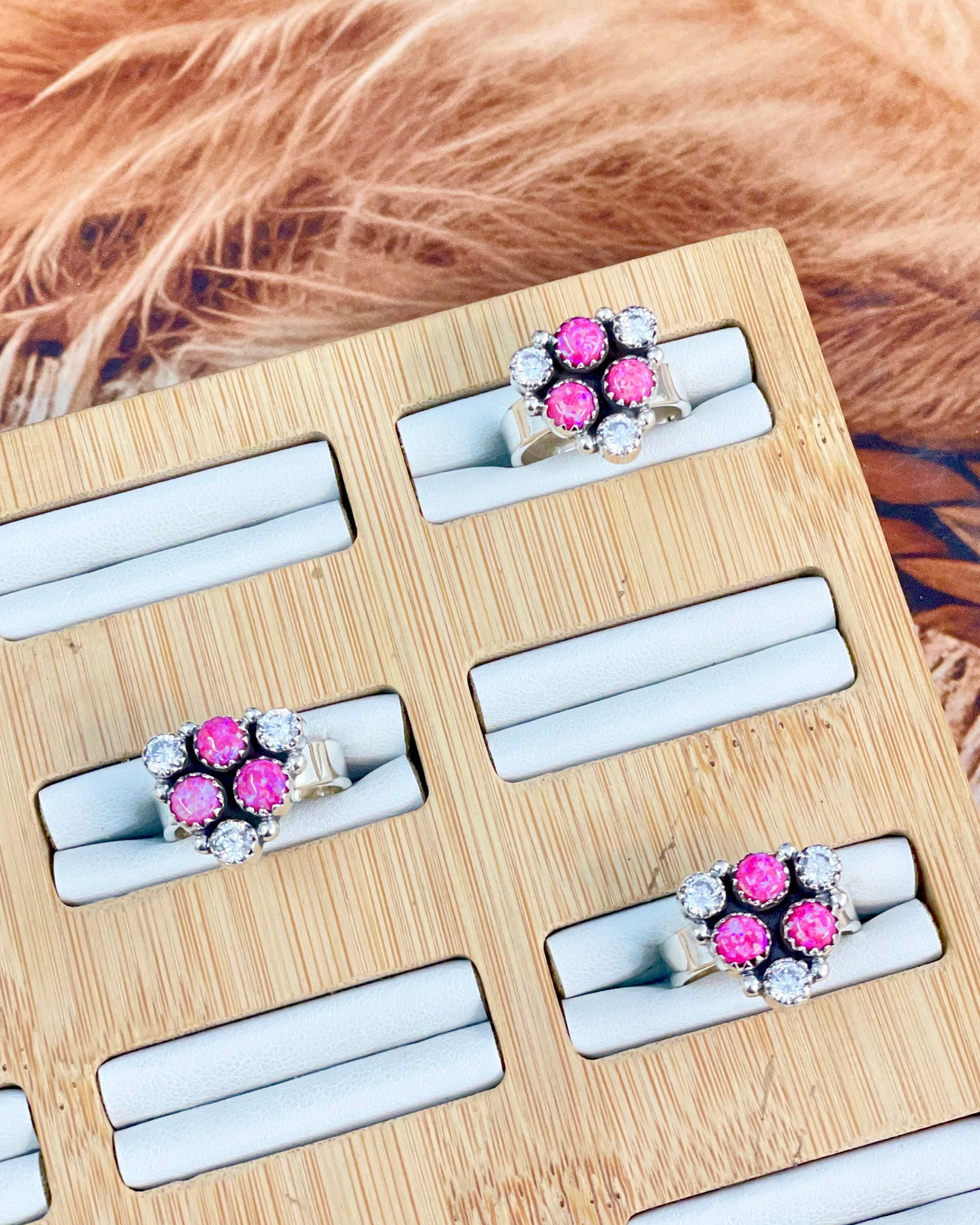 Pink Mirage Crystal Stone Ring-Ring Sizers-Krush Kandy, Women's Online Fashion Boutique Located in Phoenix, Arizona (Scottsdale Area)