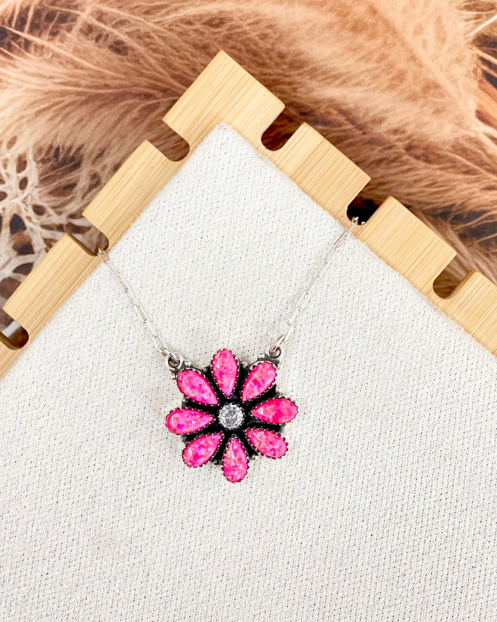 Opal Blossom Necklace-Necklaces-Krush Kandy, Women's Online Fashion Boutique Located in Phoenix, Arizona (Scottsdale Area)