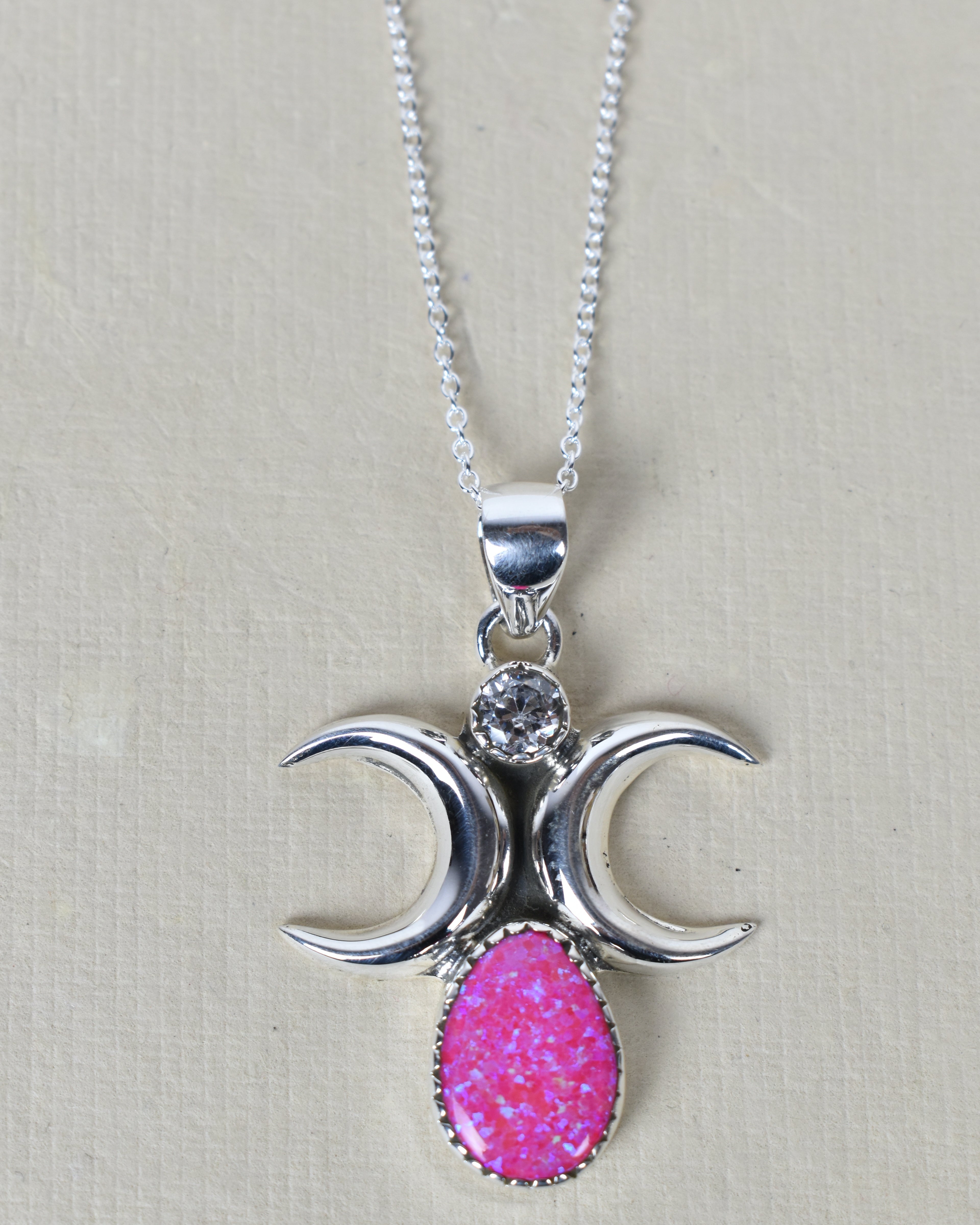 Dual Crescent Moon Celestial Necklace-Chain Necklaces-Krush Kandy, Women's Online Fashion Boutique Located in Phoenix, Arizona (Scottsdale Area)