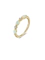 Dainty Opal & Crystal Ring-Earrings-Krush Kandy, Women's Online Fashion Boutique Located in Phoenix, Arizona (Scottsdale Area)