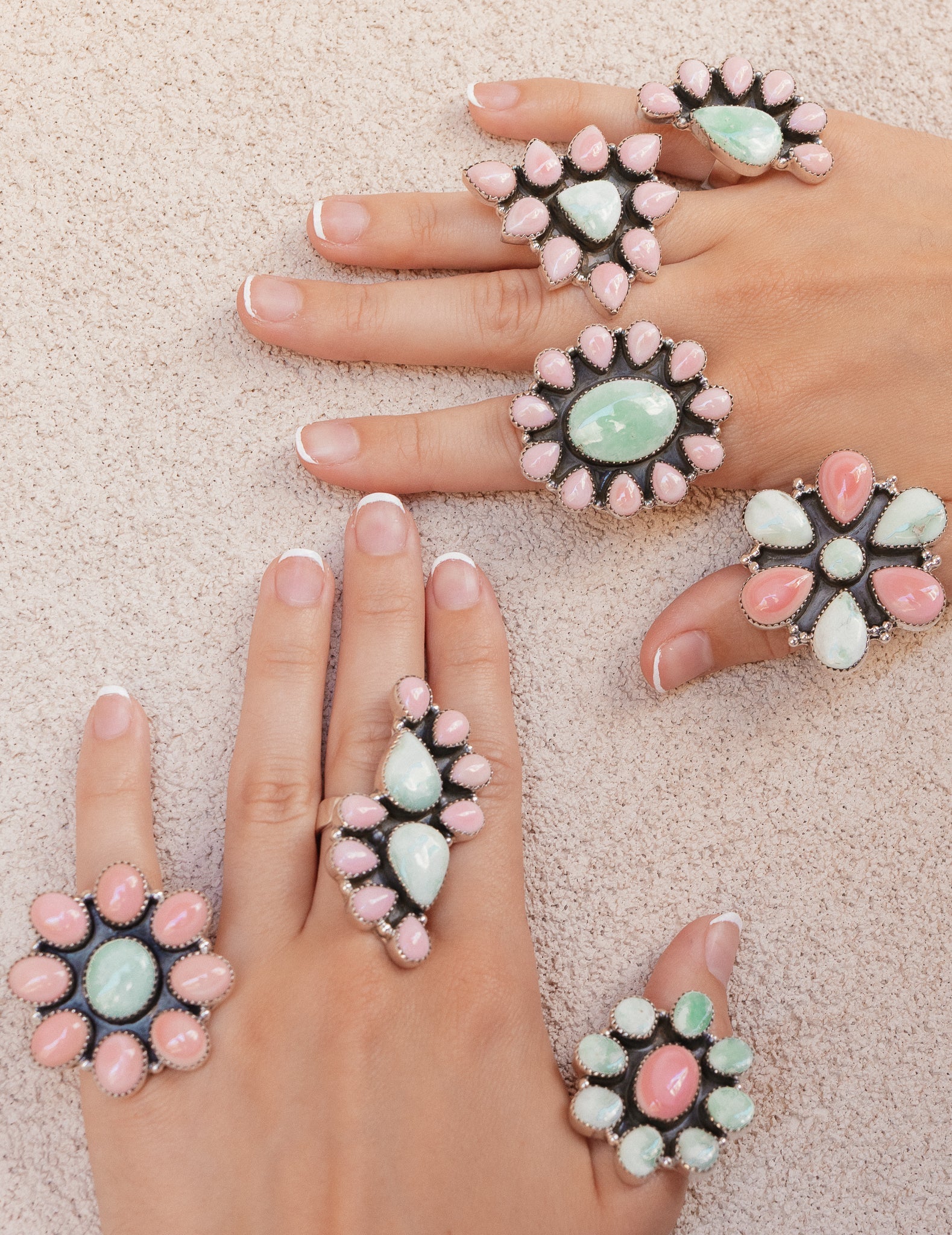 Pink Conch & Paloma One Of A Kind Rings-Rings-Krush Kandy, Women's Online Fashion Boutique Located in Phoenix, Arizona (Scottsdale Area)