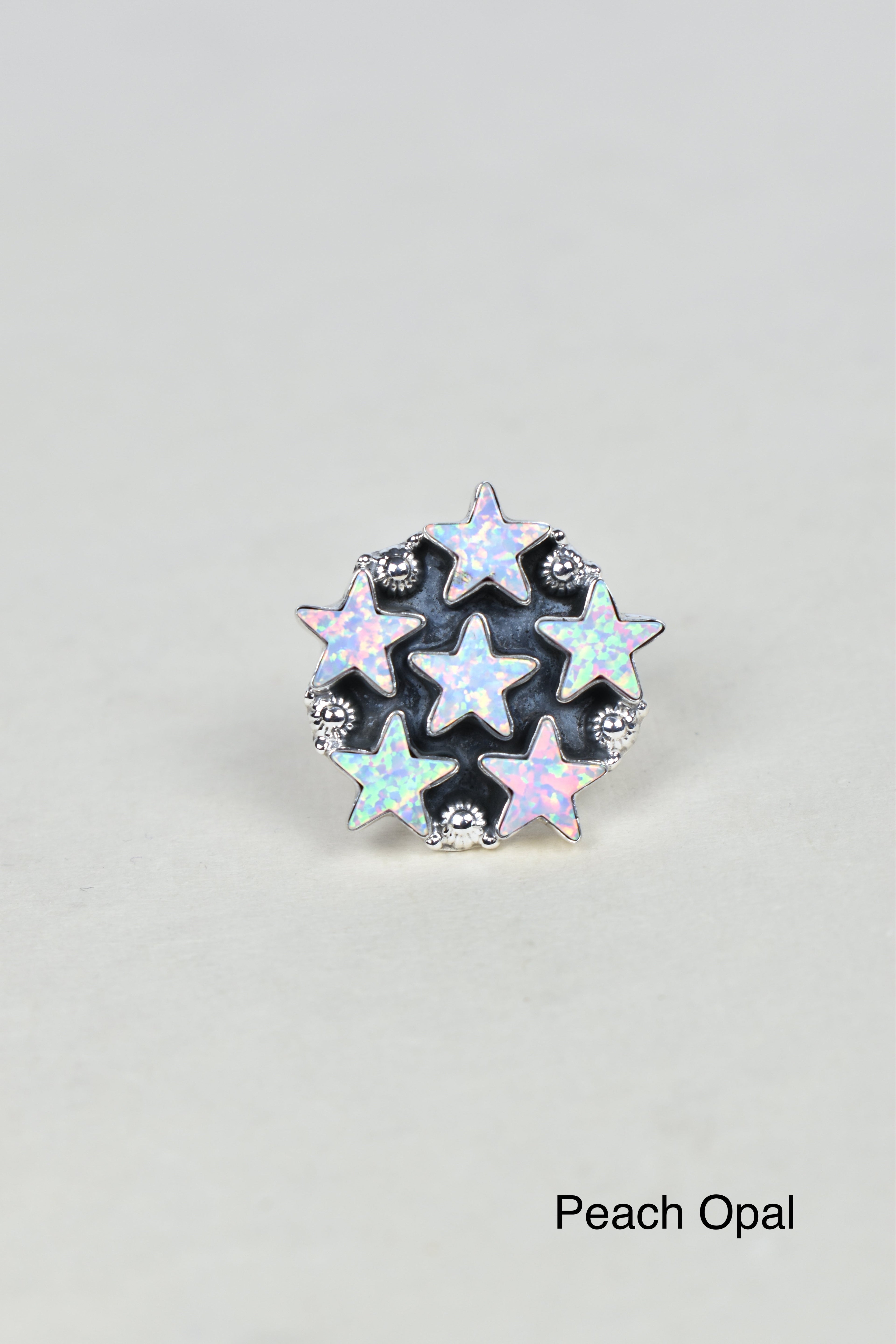 5 Star General Sterling Silver Ring-Cluster Rings-Krush Kandy, Women's Online Fashion Boutique Located in Phoenix, Arizona (Scottsdale Area)