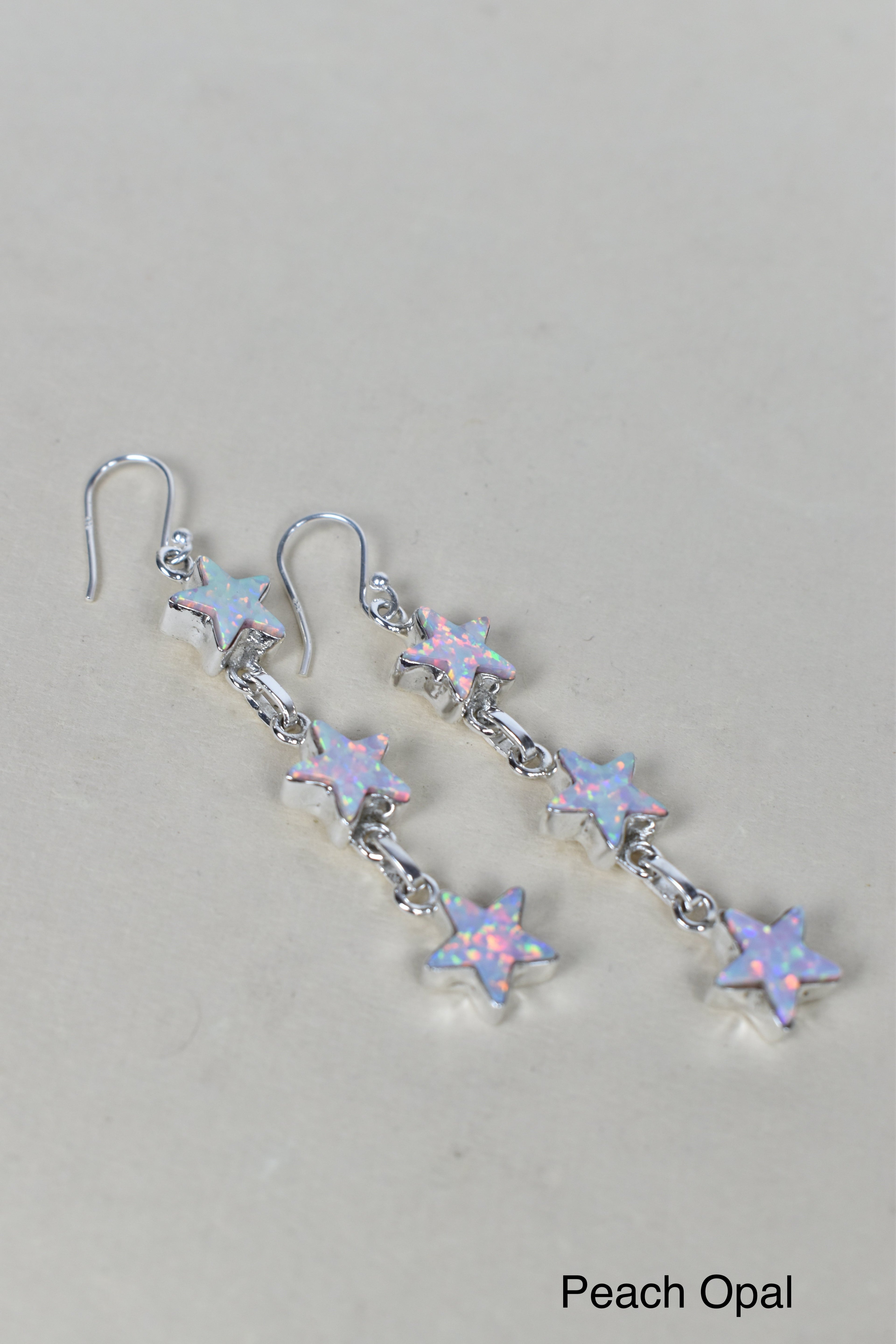 3 Star General Sterling Silver Earrings-Drop Earrings-Krush Kandy, Women's Online Fashion Boutique Located in Phoenix, Arizona (Scottsdale Area)