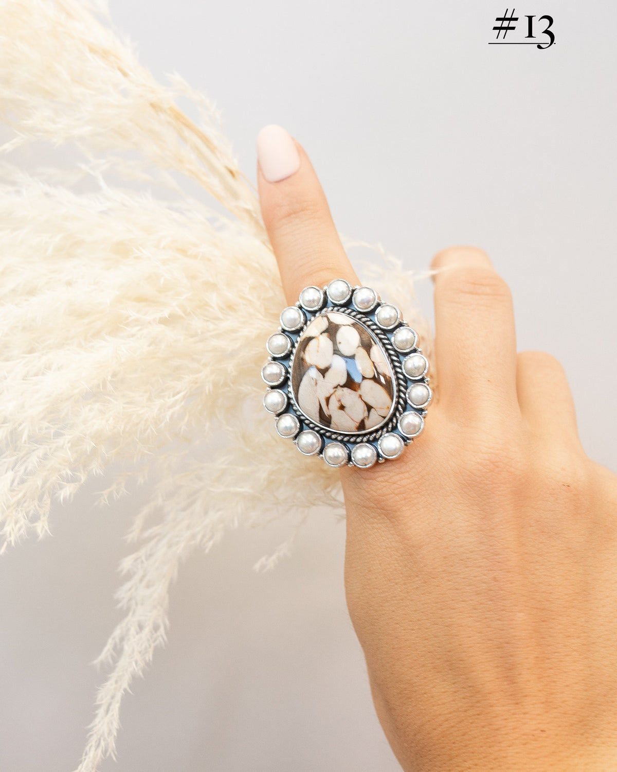You've Been Spotted Pearl Cluster Ring-Cluster Rings-Krush Kandy, Women's Online Fashion Boutique Located in Phoenix, Arizona (Scottsdale Area)