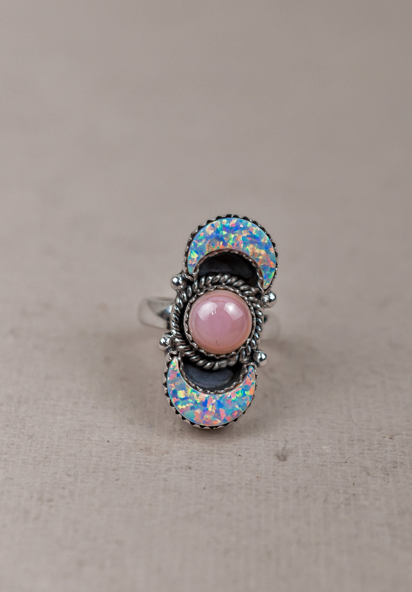 Lunar Crescent Sterling Silver Ring-Crawler Rings-Krush Kandy, Women's Online Fashion Boutique Located in Phoenix, Arizona (Scottsdale Area)
