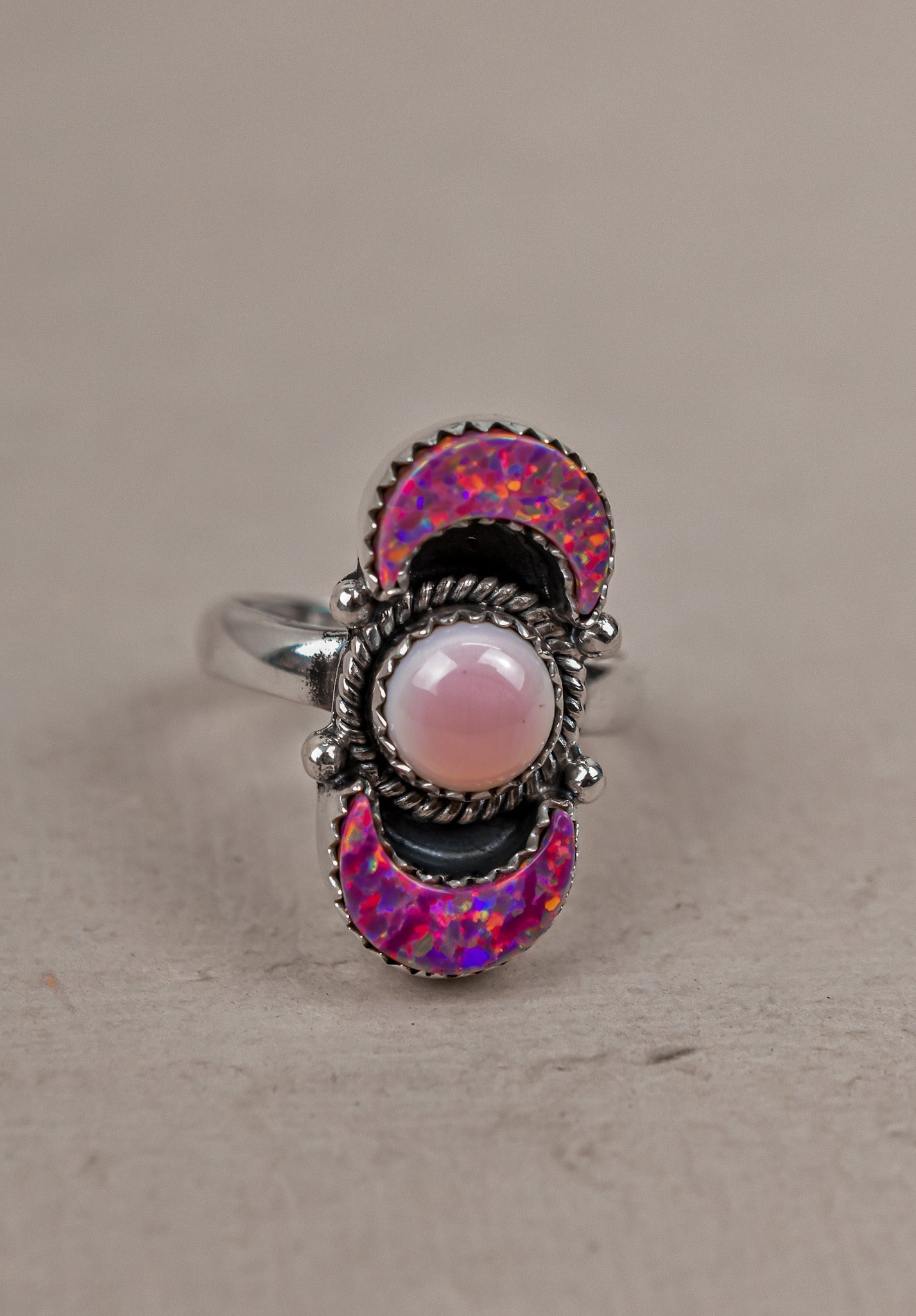 Lunar Crescent Sterling Silver Ring-Crawler Rings-Krush Kandy, Women's Online Fashion Boutique Located in Phoenix, Arizona (Scottsdale Area)